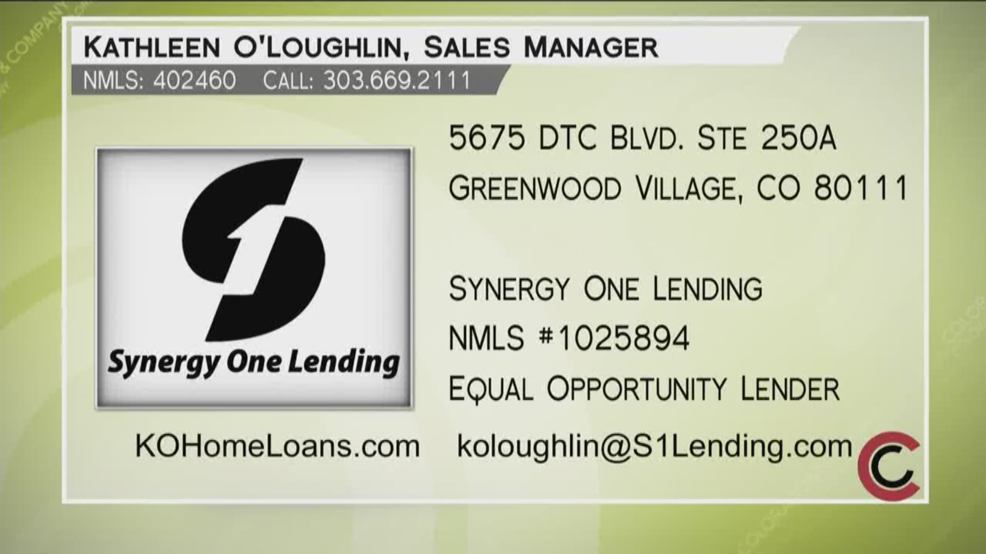 synergy one lending inc englewood co