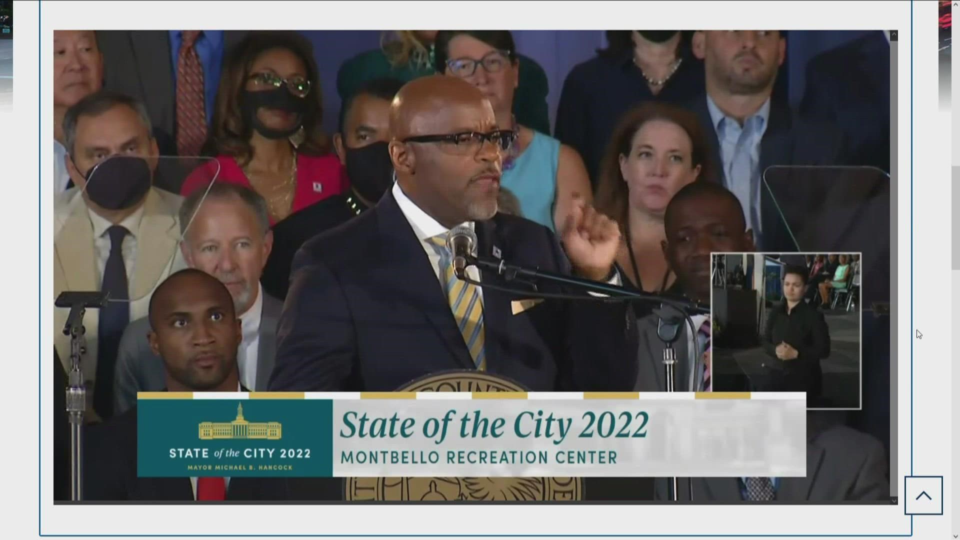 The Denver mayor talked about homelessness and public safety in his last address before his third and final term ends.