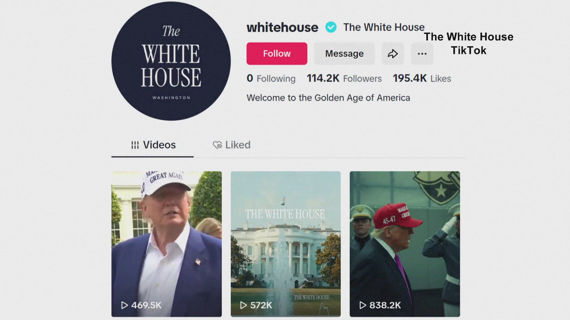 The future of the social media app TikTok is still up in the air, but the White House is getting tapped in.