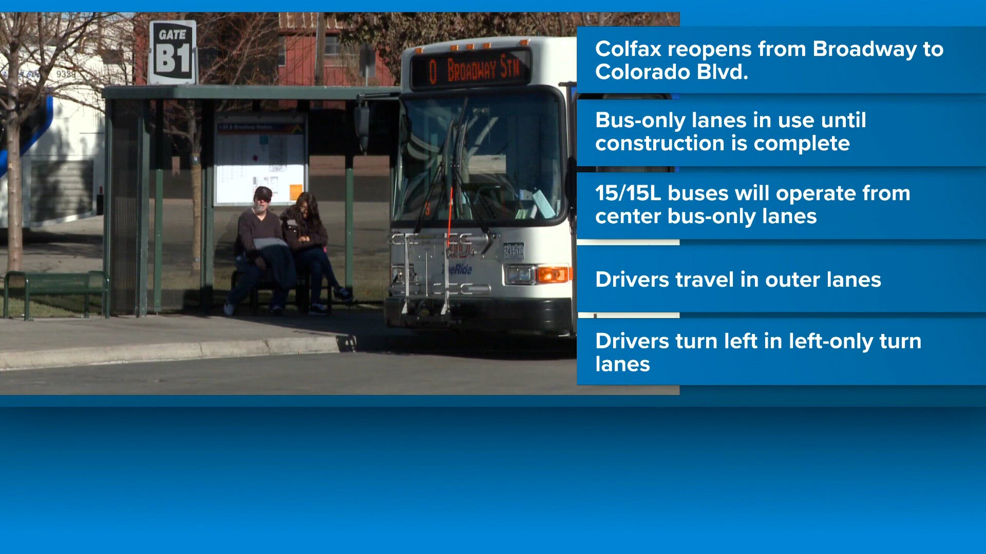 Operational Policy Examples RTD 'bus only' lane operations begin | 9news.com