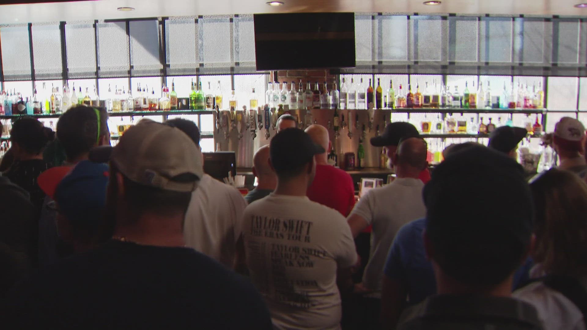 Triangle Bar was filled with loyal customers as bartenders poured drinks for the final time Sunday.