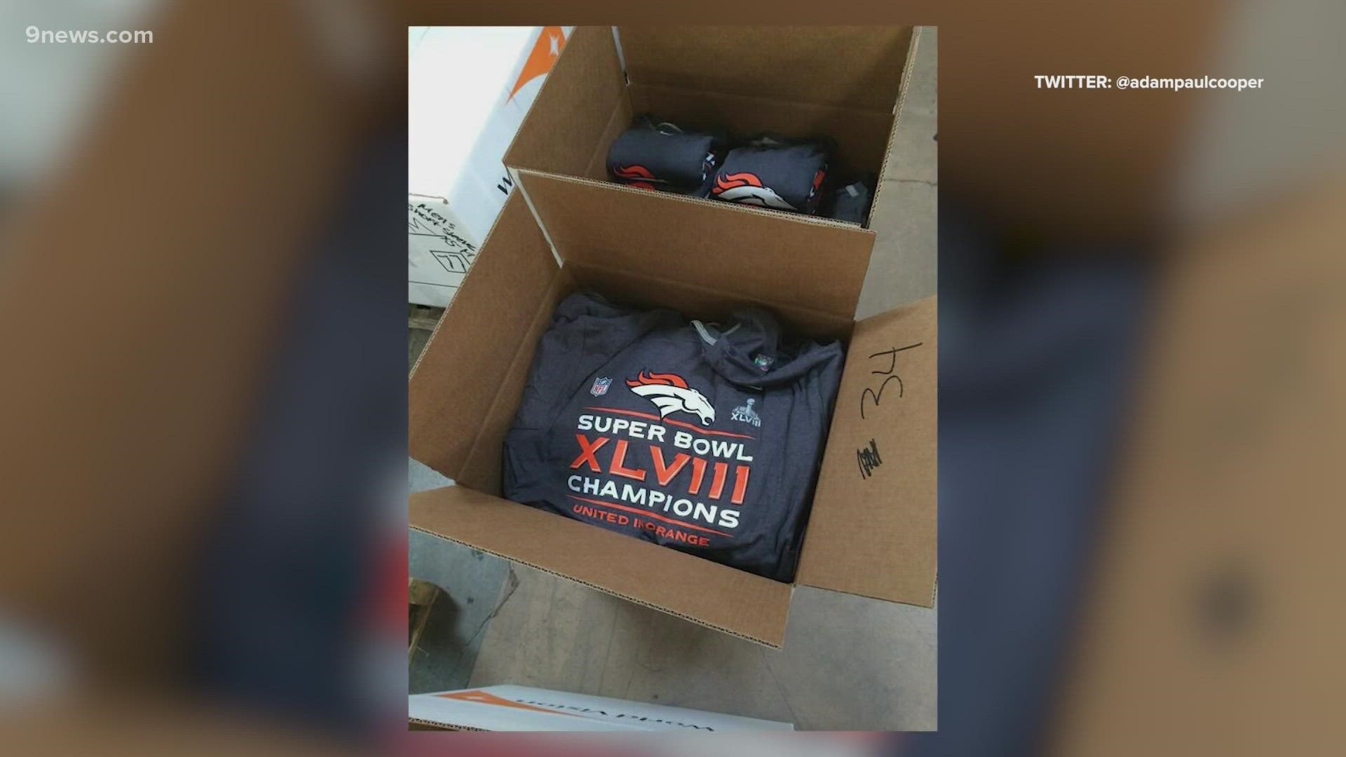 What happens to Super Bowl T-shirts, other merch for the losing