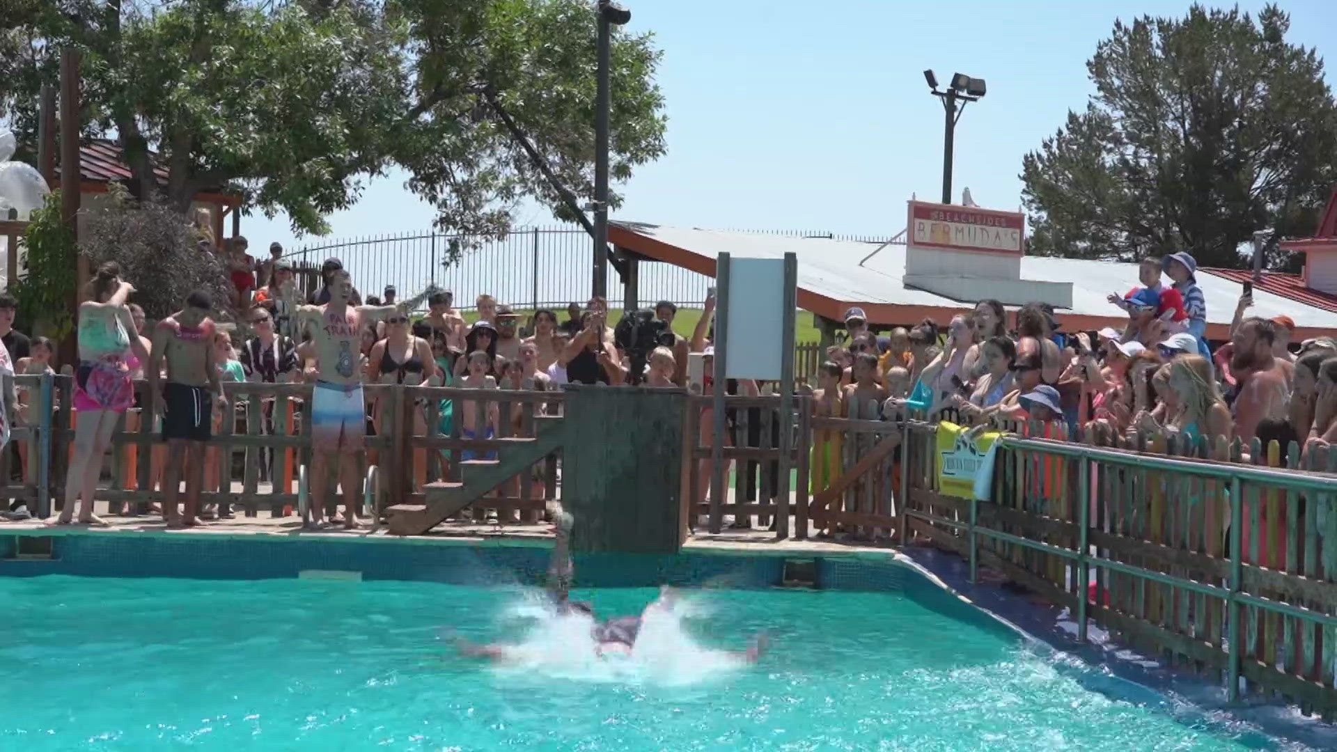 The 28th annual belly flop competition made a splash at Water World. Up to 20 brave contestants competed for the grand prize of $1,100 and bragging rights.