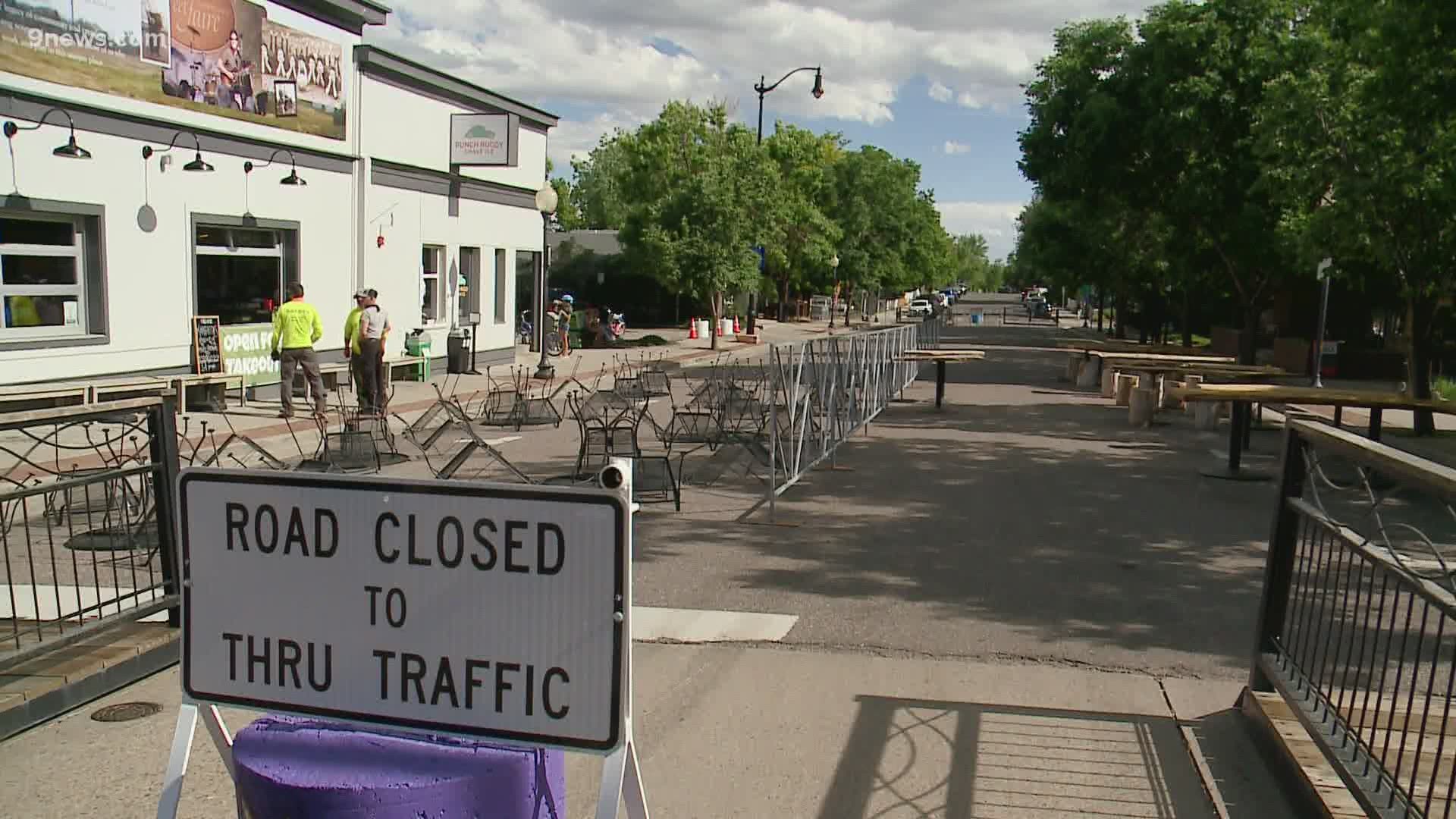 The street closures will remain in effect through at least Oct. 5.