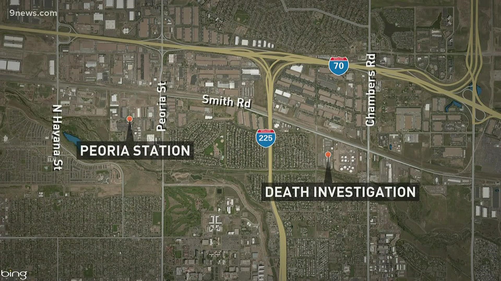 RTD shut down part of the A Line Tuesday night as Aurora police investigate a death. Police say they believe the incident was a suicide.