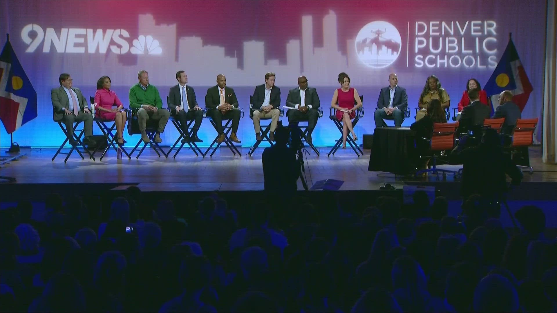 Eleven of the 17 candidates for mayor were selected for this debate based on polling results.