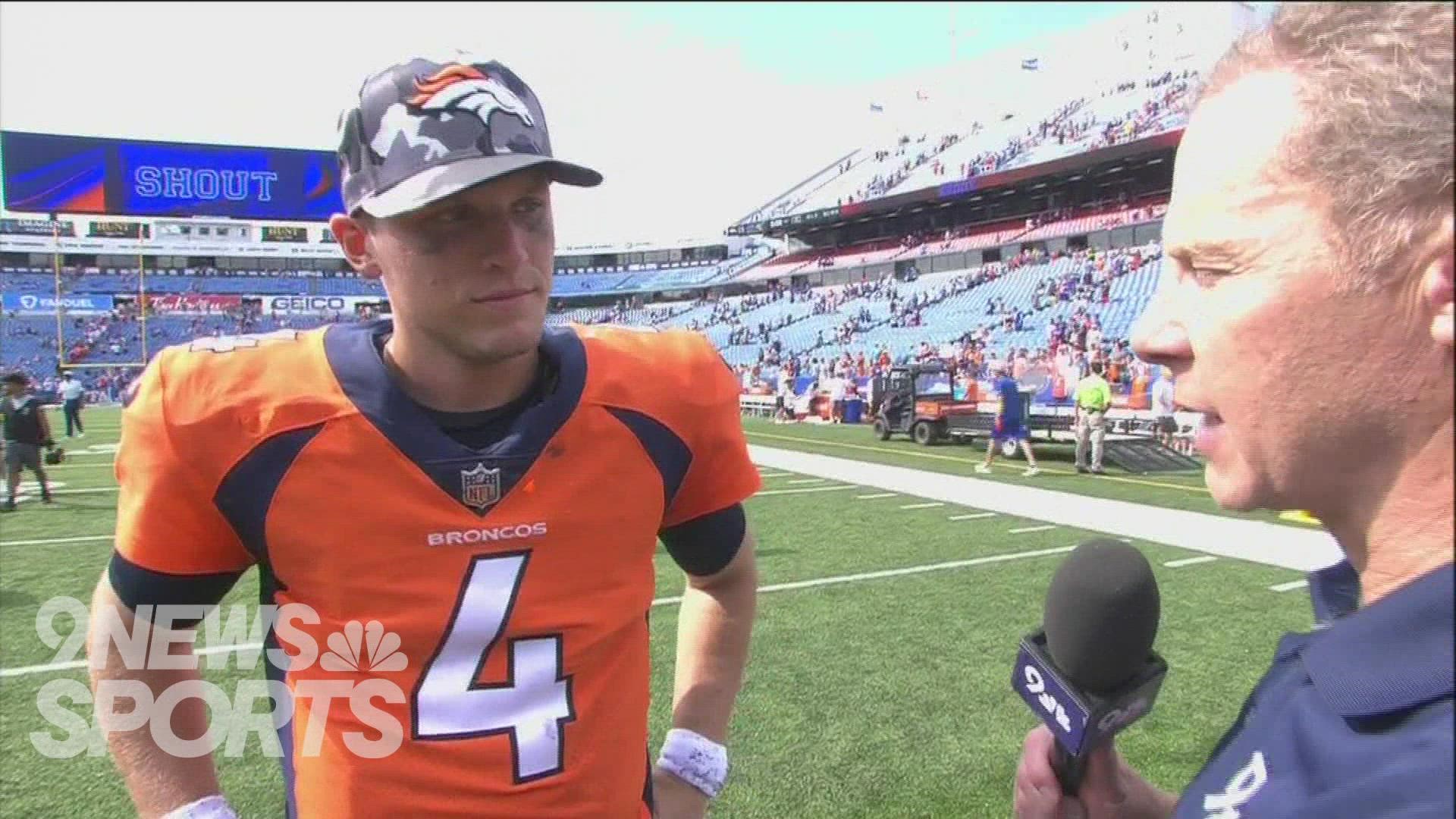 Rypien made a solid case for the Denver Broncos backup quarterback job in the preseason game at Buffalo.