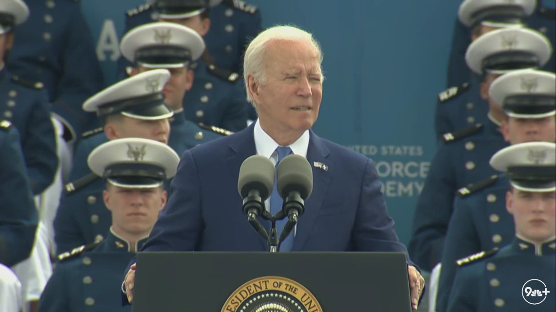 WATCH: Biden delivers commencement address at Air Force Academy graduation