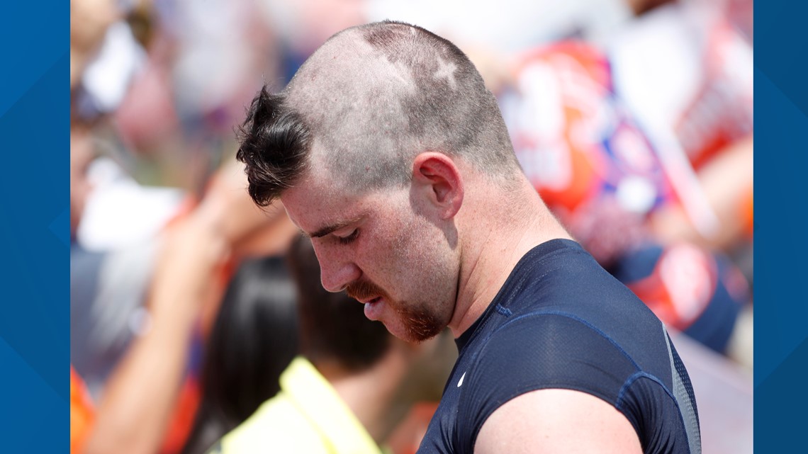 There Goes The Tv Sportscast Fangio Ends The Broncos Ugly Rookie Haircut Tradition 9news Com