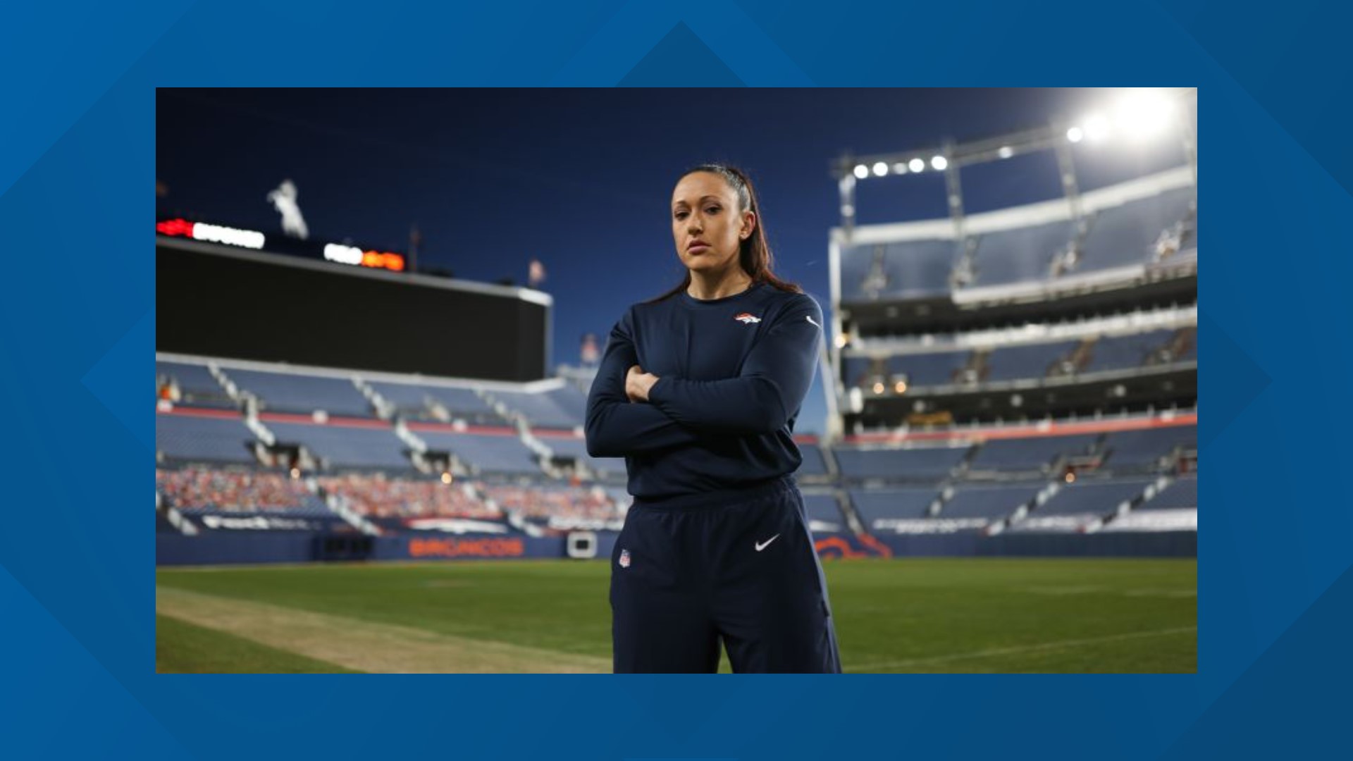 Emily Zaler became the first-ever full-time female coach with the Denver Broncos in 2020 when she was promoted from the NFL Bill Walsh Diversity Coaching Fellowship.