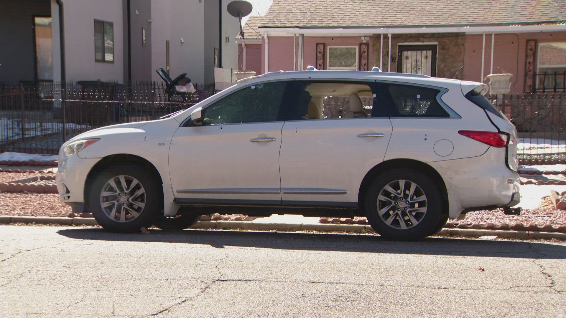 Three drive-by shootings that damaged houses, cars have been reported at 27th and Hazel, near Sloan's Lake, in a month. Denver Police are investigating.