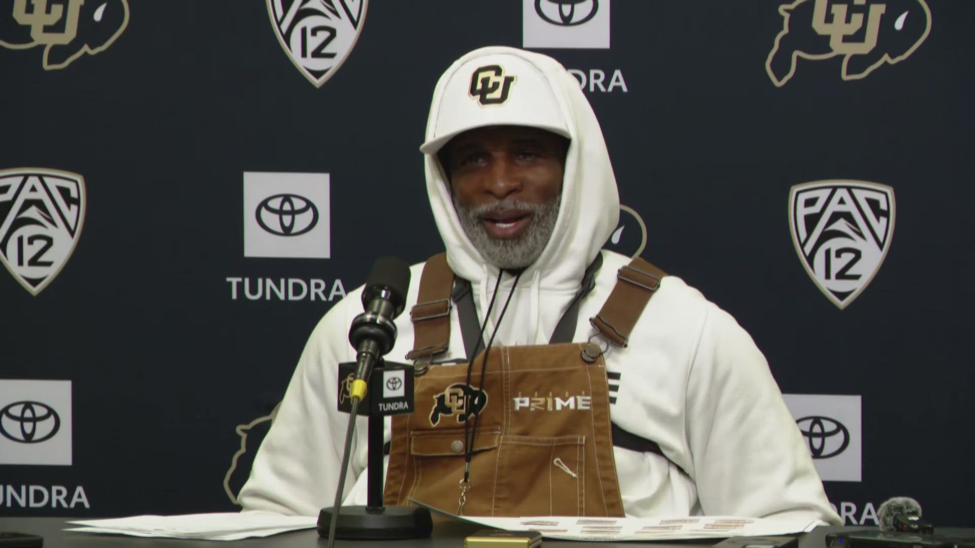 University of Colorado head football coach Deion Sanders held a news conference Thursday where he answered some questions about the NCAA transfer portal.