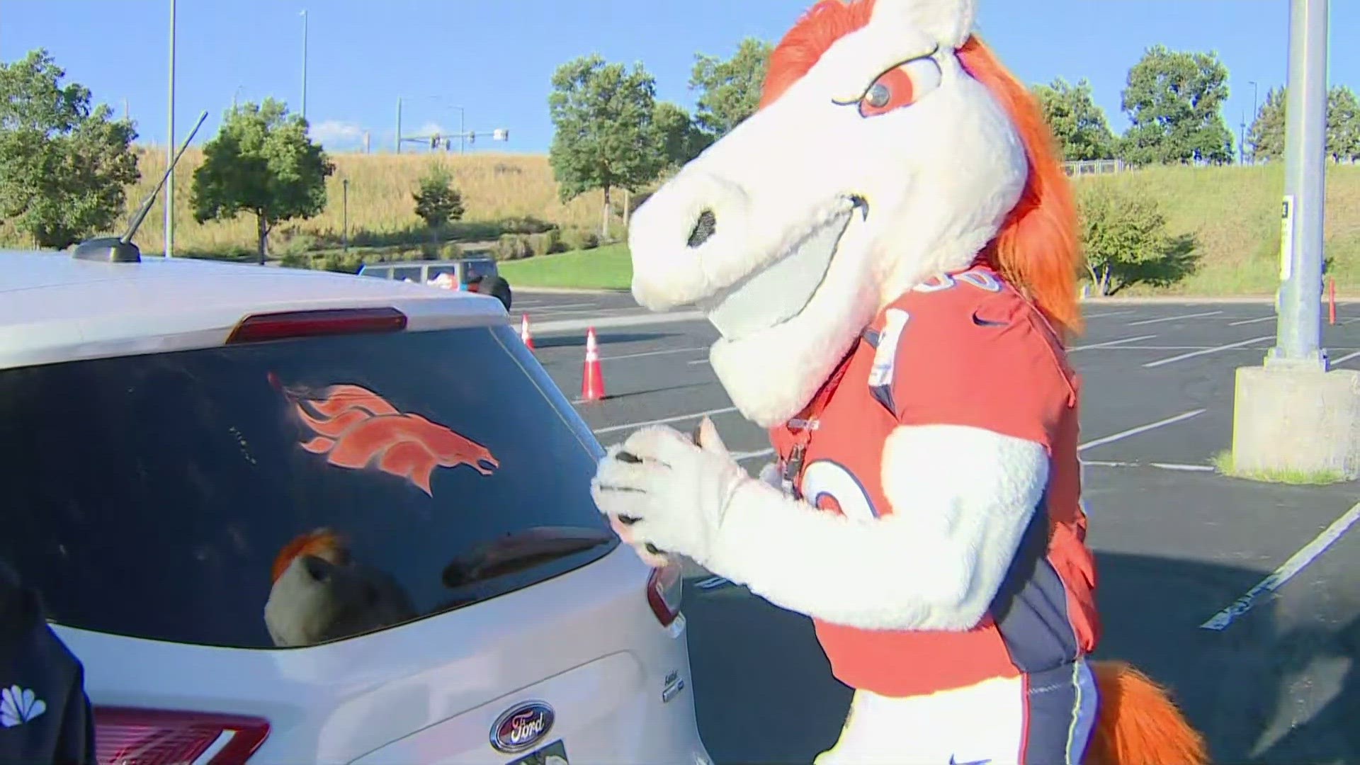 denver bronco car decal