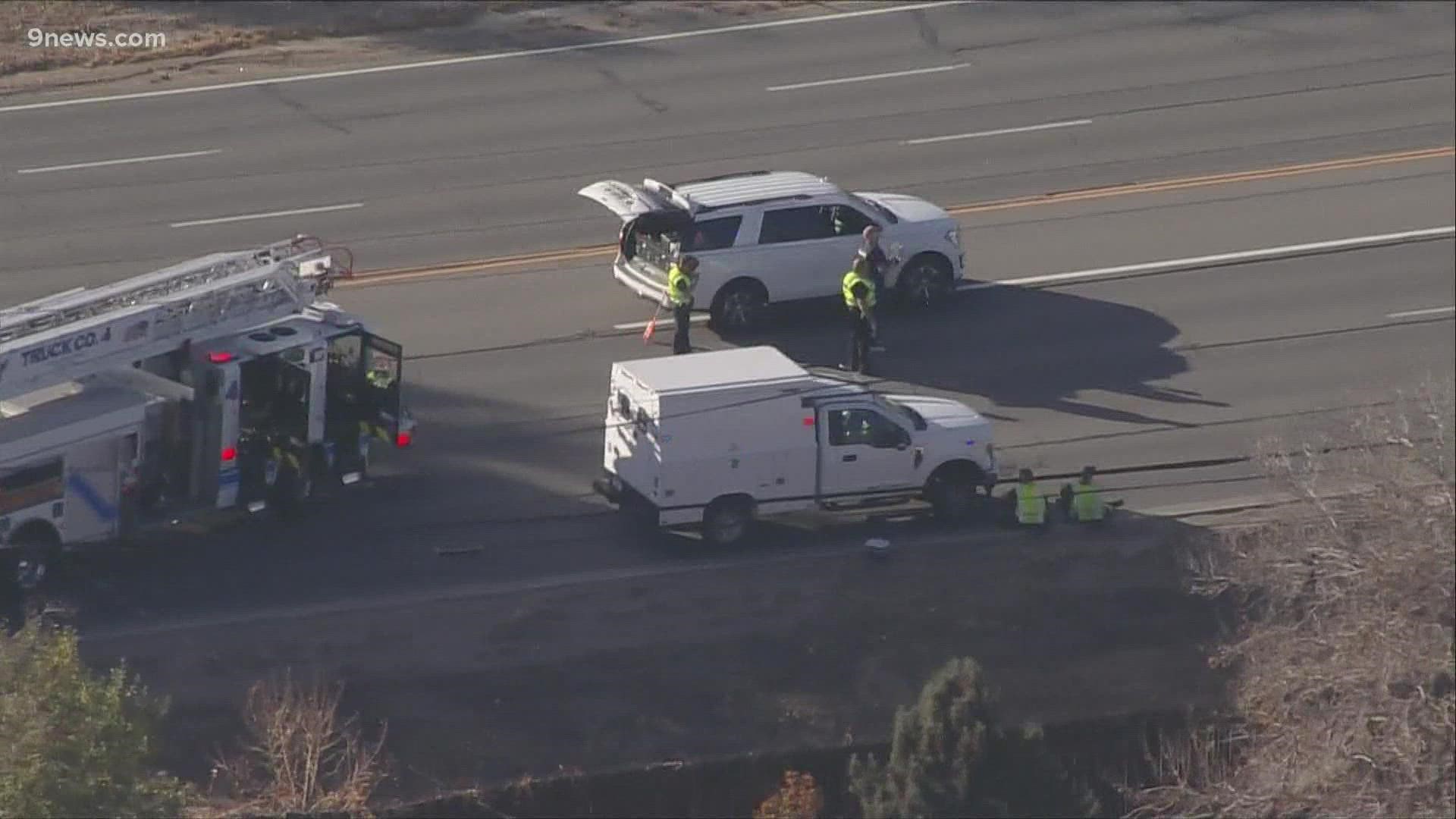 The driver hit another car while trying to flee from an officer in the area of West 76th Avenue and Wadsworth Boulevard, according to a police spokesperson.