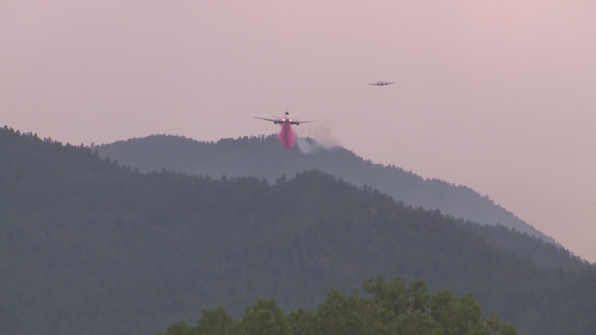 The fire, named the Oak Ridge Fire, is burning about three miles northwest of Beulah in Pueblo County.