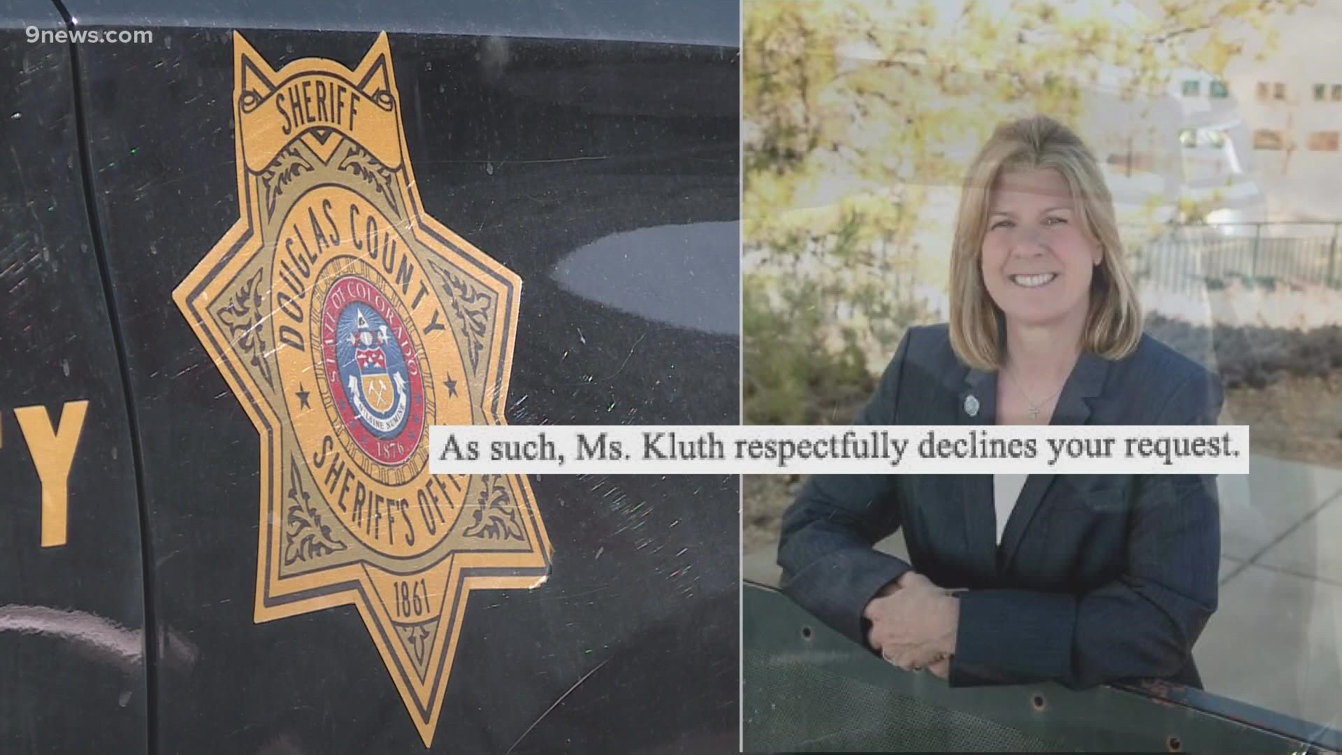Holly Kluth, candidate for Douglas County sheriff and the former undersheriff, is denying allegations that she ordered another employee to alter her personnel file.