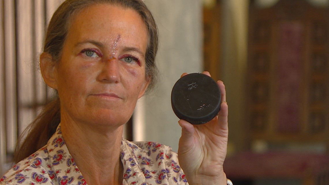 Fan hit by puck at DU hockey game asks for extra safety netting