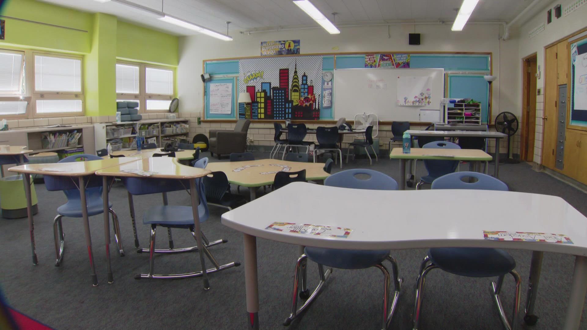 At least four schools in Denver Public Schools will release early over the coming days to avoid keeping kids in hot classrooms during a forecasted heat wave.