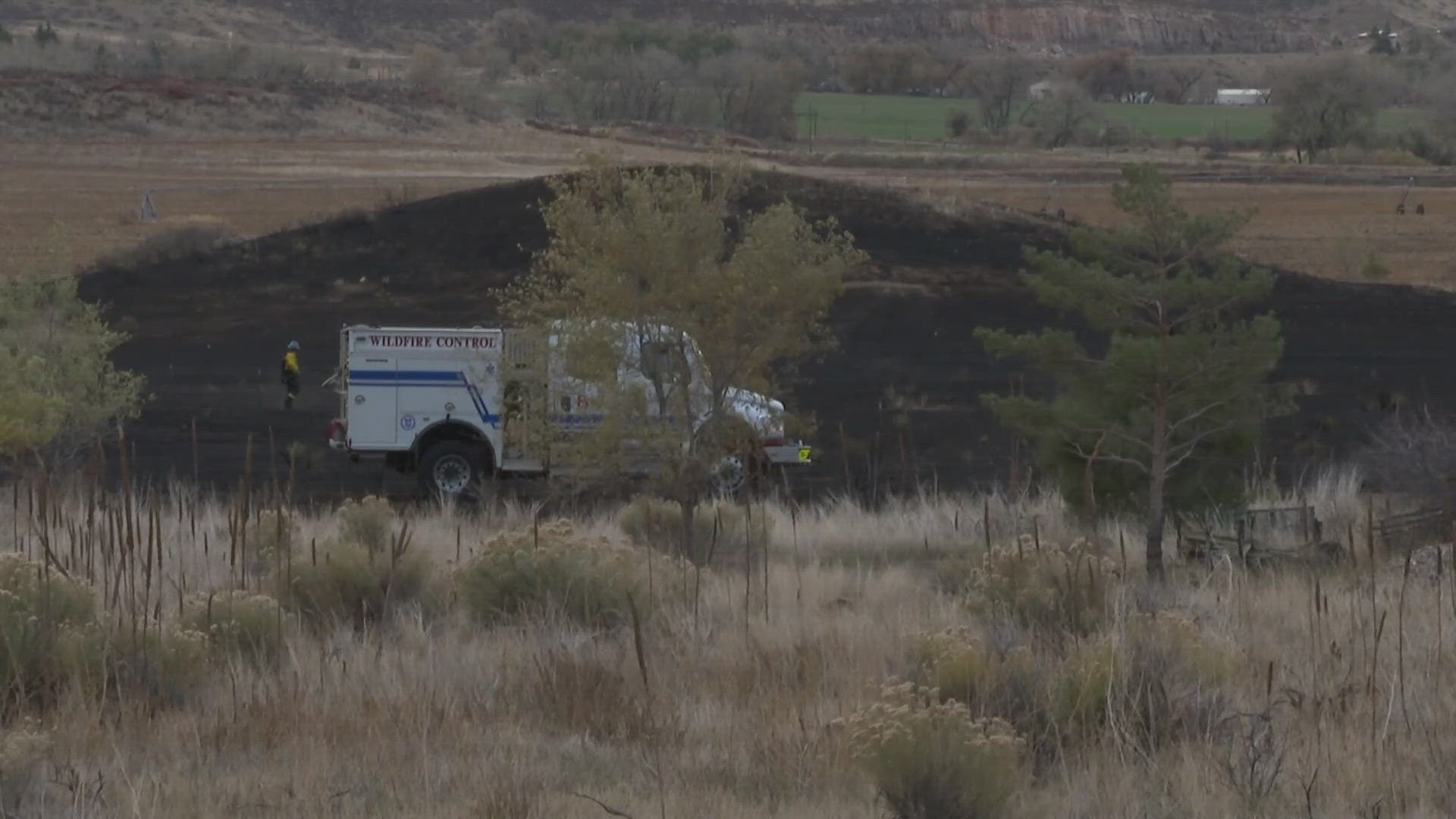 The fire burned between 15-30 acres near Teds Place at the intersection of Highways 14 and 287, northwest of Fort Collins.