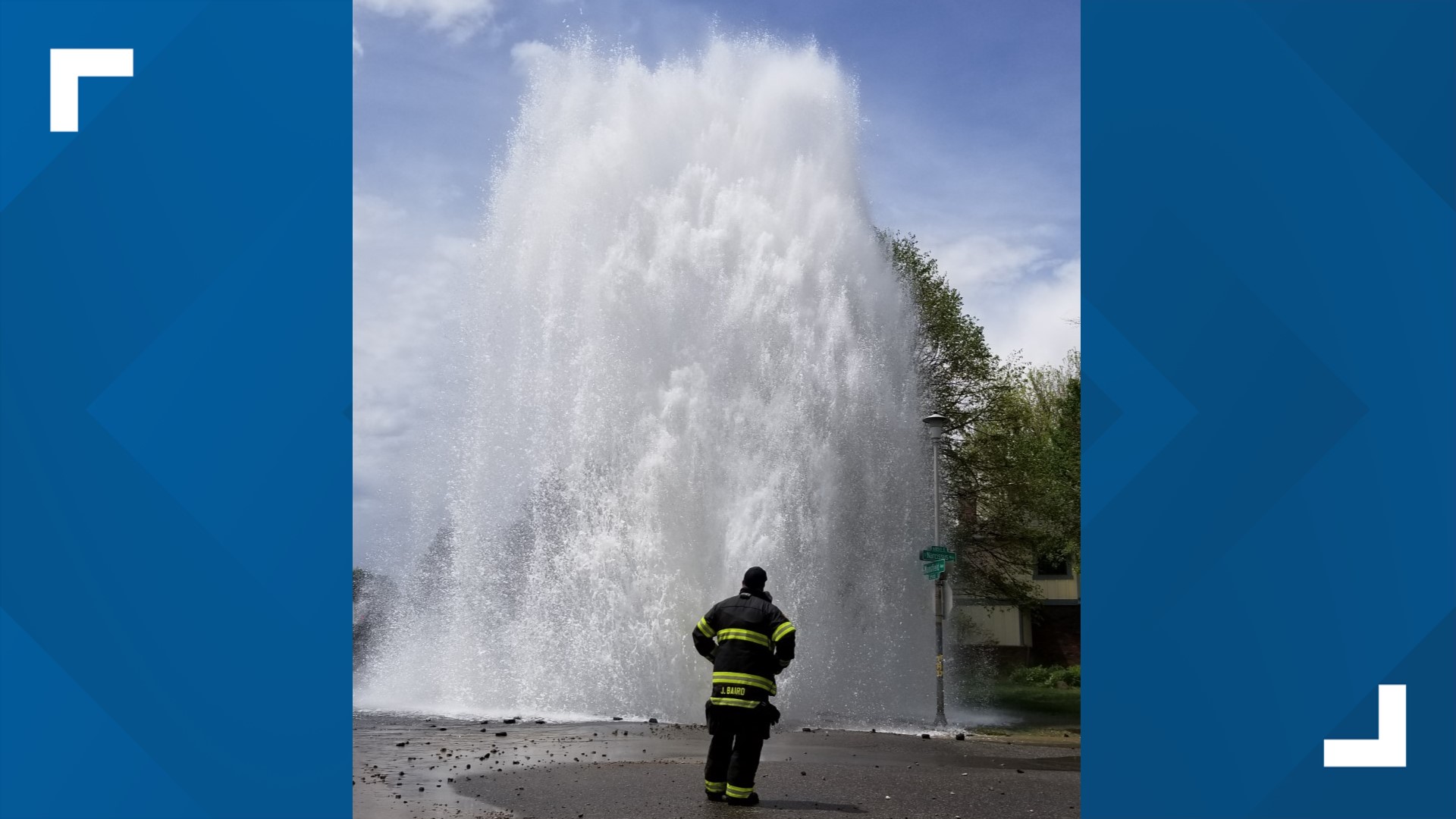 Water main break in Denver neighborhood | 9news.com