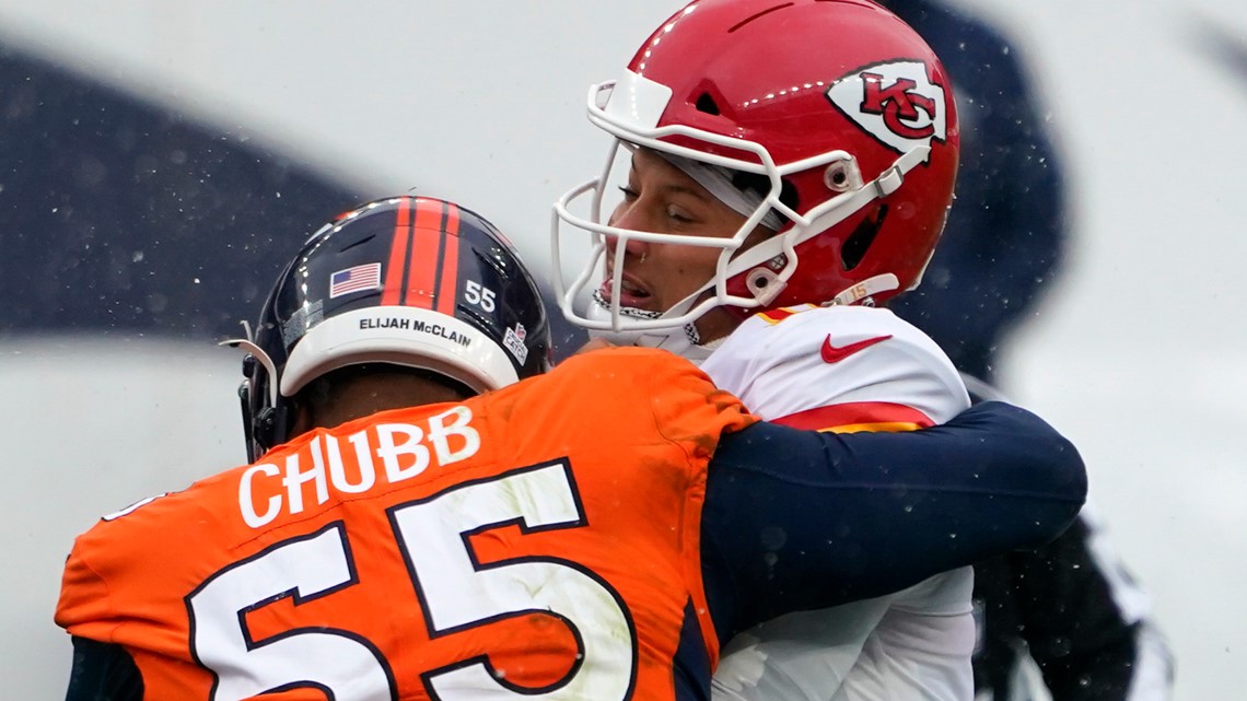 Vic Fangio reacts to the Broncos losing Bradley Chubb for the season