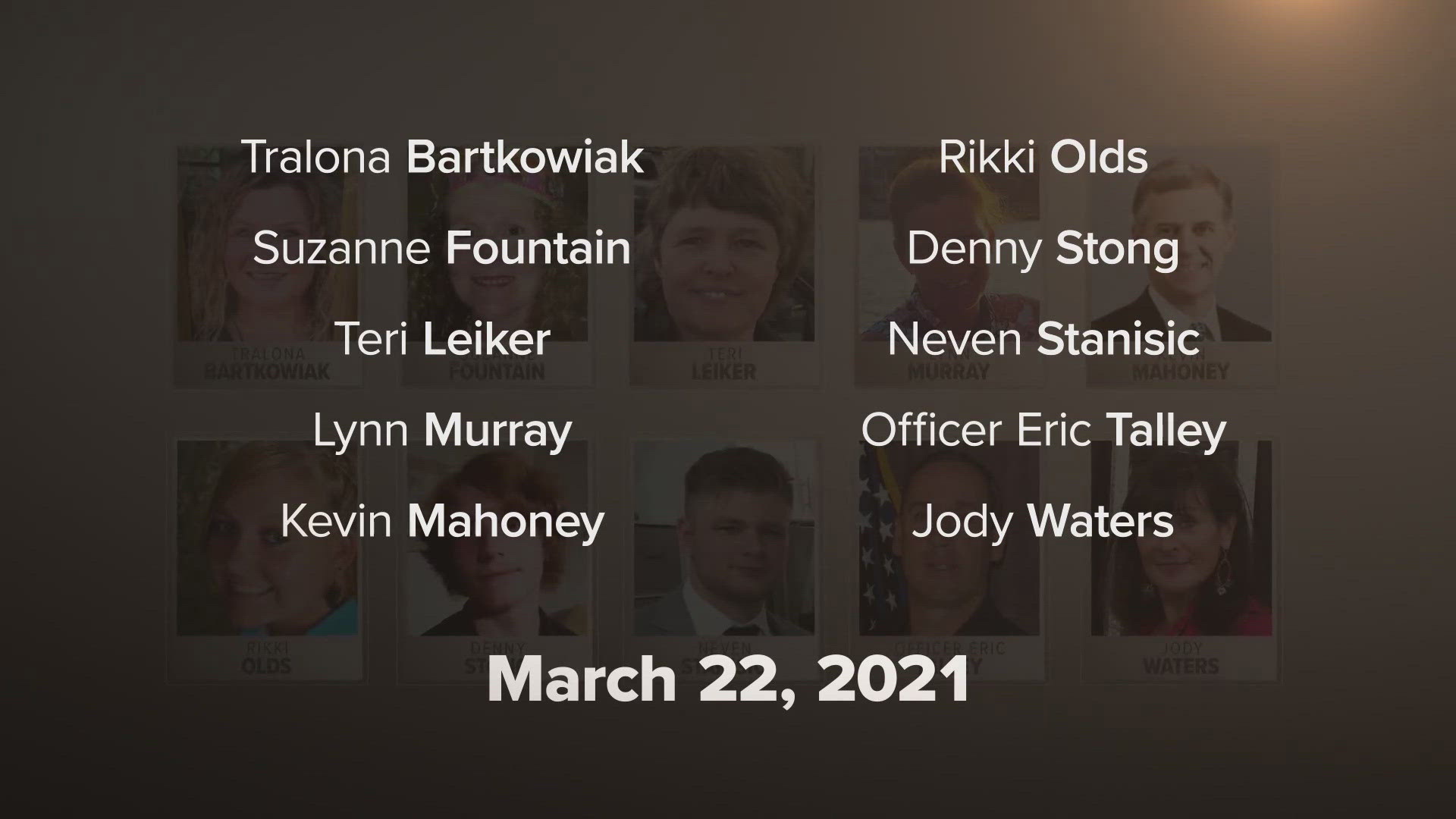 A gunman killed 10 people at the Boulder grocery store on March 22, 2021.