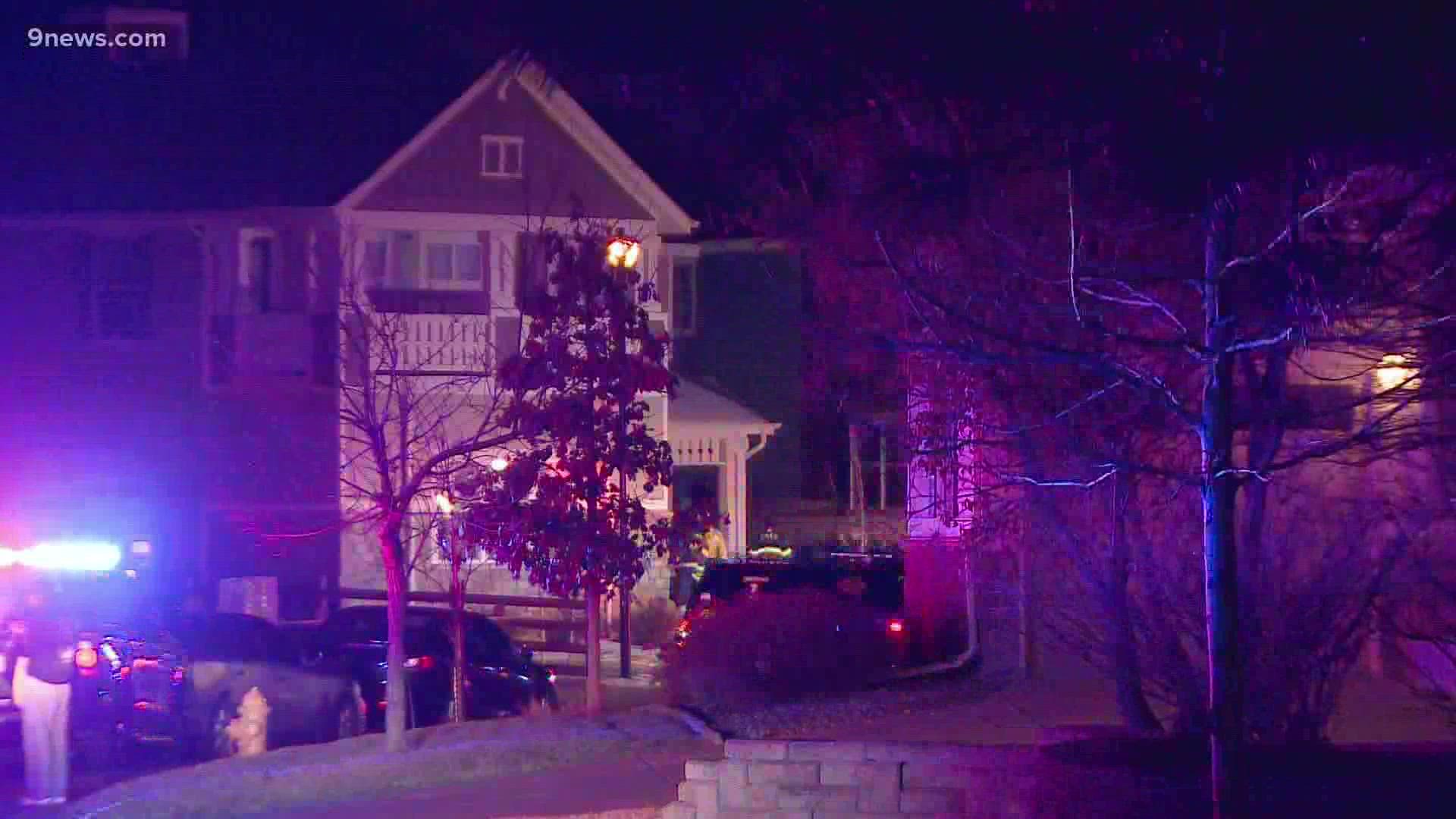 Three people were taken to the hospital after a floor collapsed during a birthday party in Arapahoe County Saturday night.