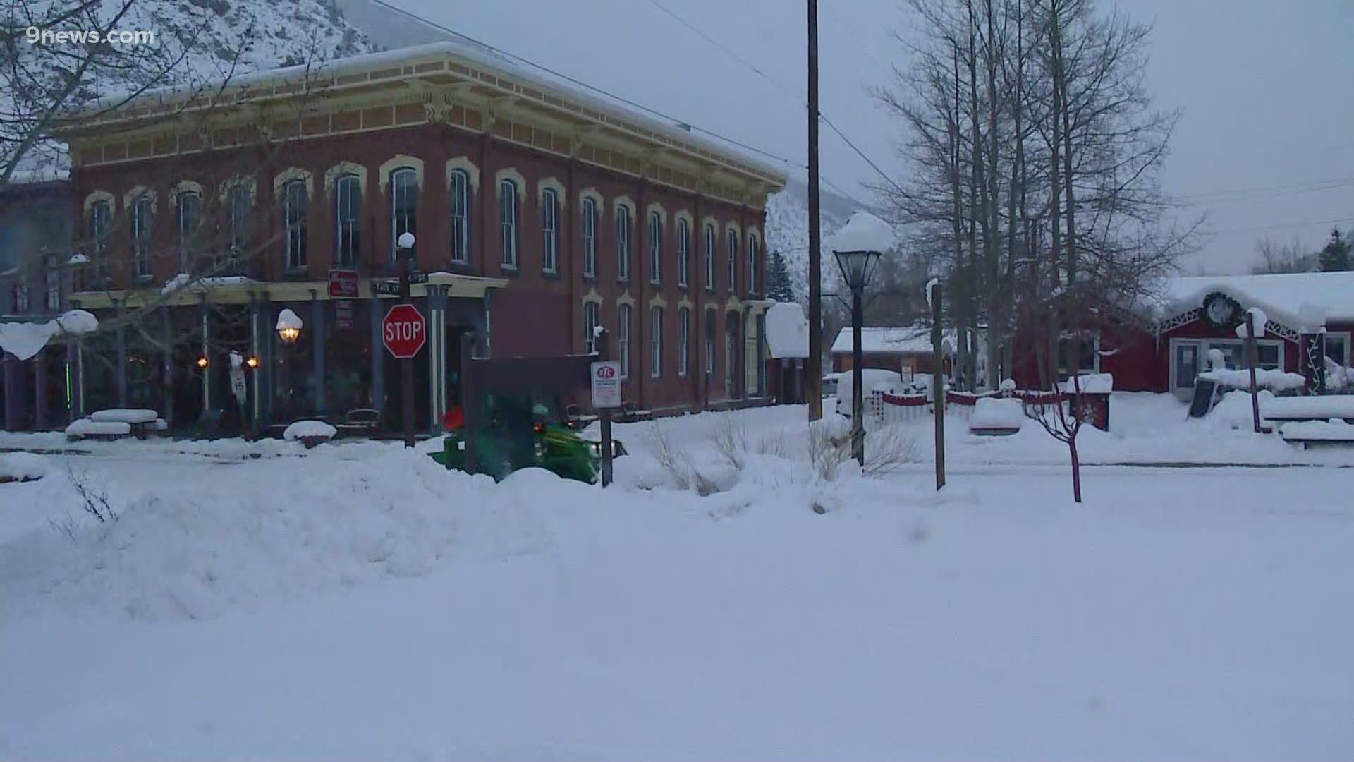 Matt Renoux is in Georgetown, where plowing is underway after the town got about 2 feet of snow.