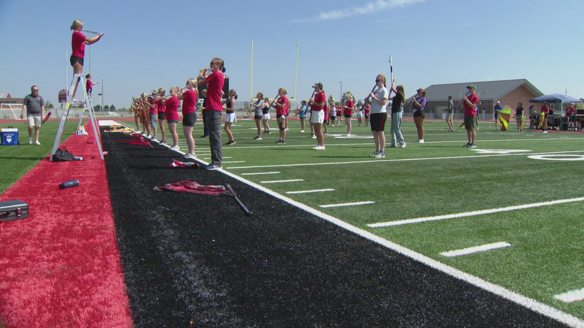 Last year, the marching band placed third in the Colorado Bandmaster’s Association 2A state championship finals in Pueblo.