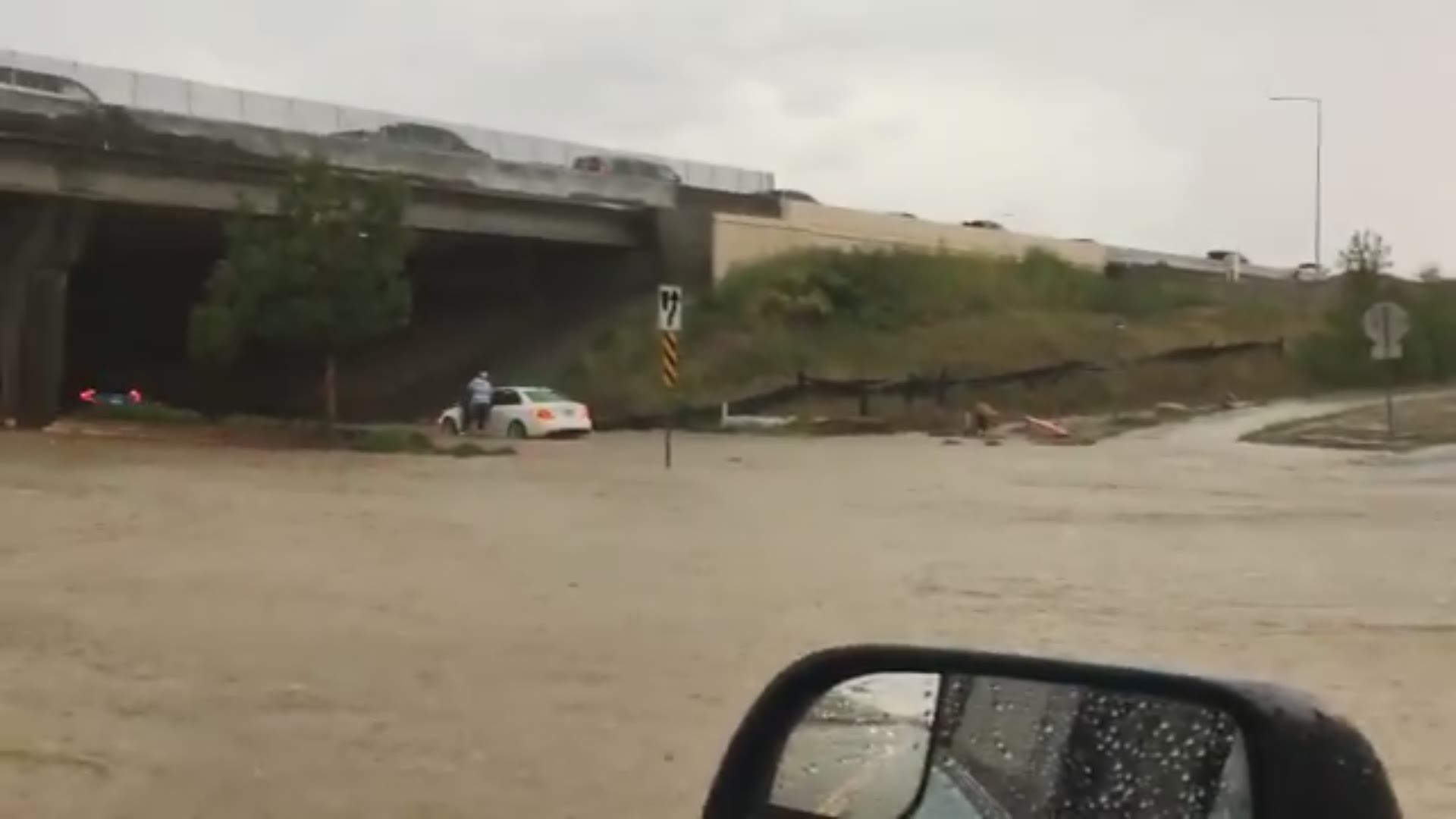 Flooding under C-470 at Acres Green Drive on Friday, Sept. 6, 2019. (Sent in by Sara Rohner via Twitter)