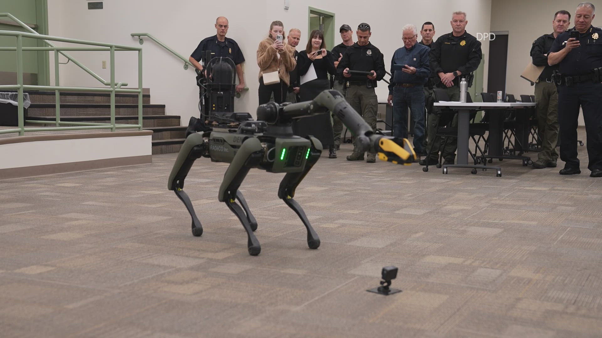 The robot is the newest addition to Denver's police force and will be used in part to identify and remove potentially hazardous materials.