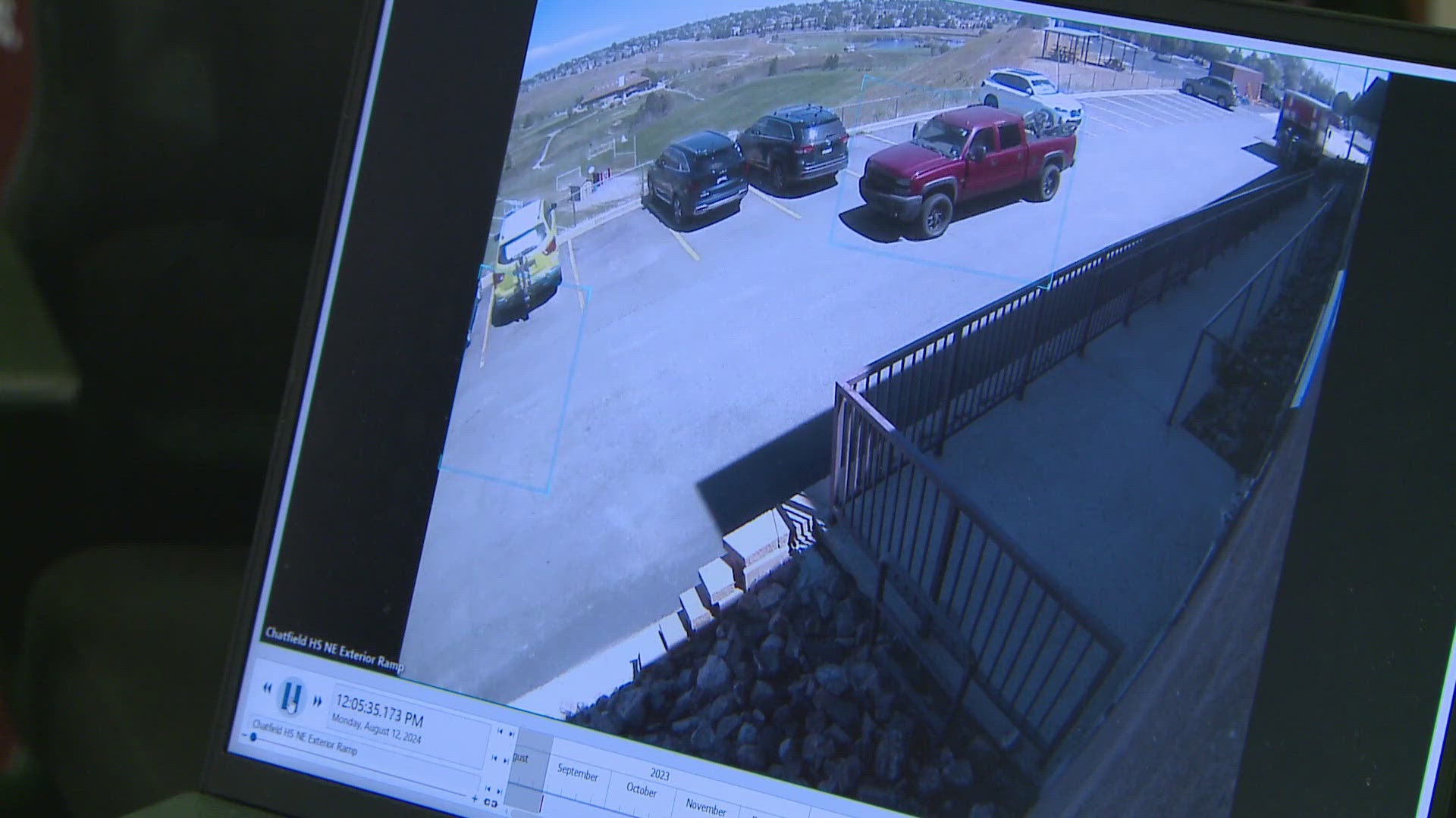 Thieves got away with two Chatfield High School teachers' bikes on Monday.