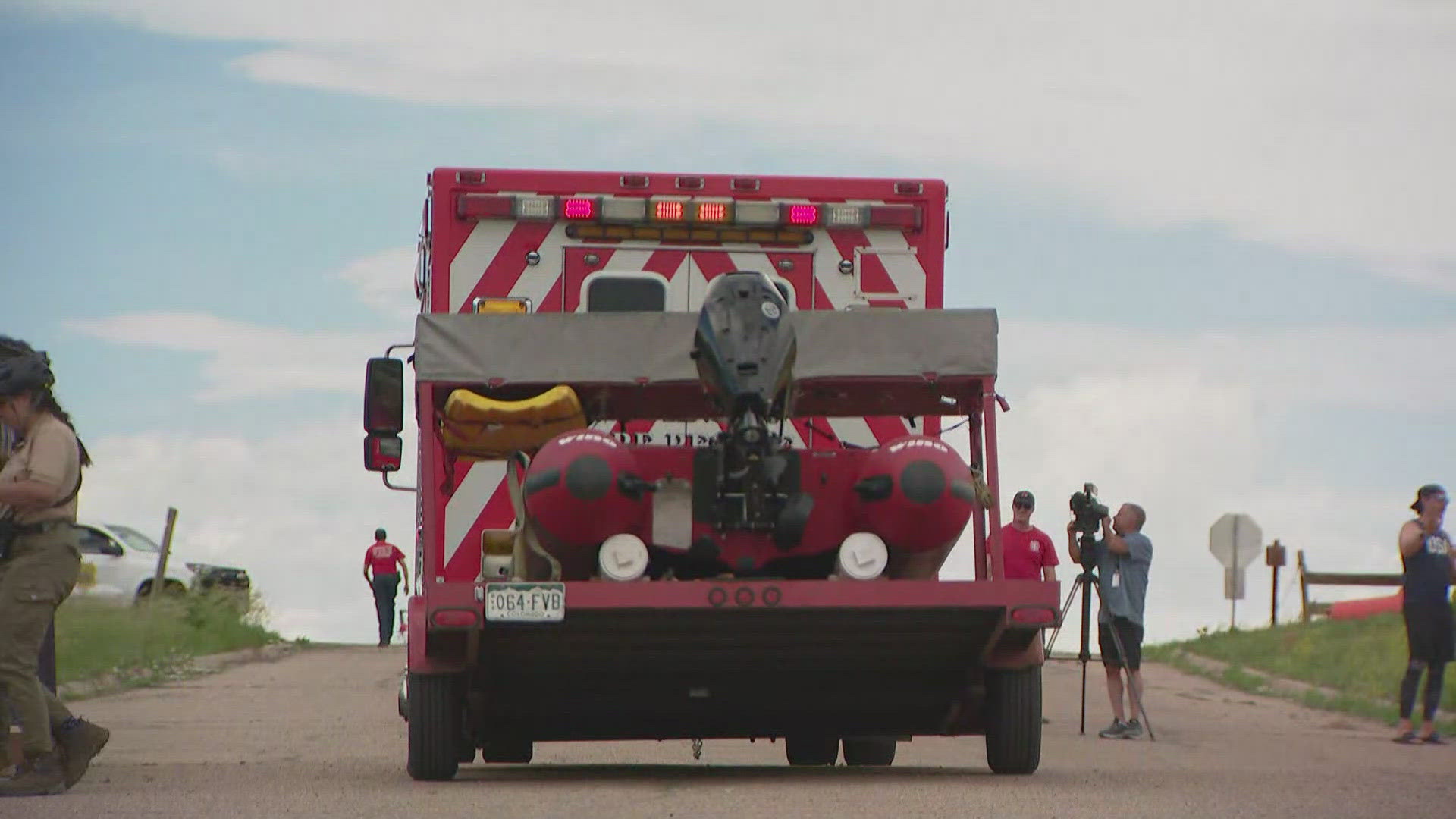 Westminster Fire crews at Standley Lake rescued several paddleboarders who were blown over into the waters Friday afternoon as a storm moved into the area.