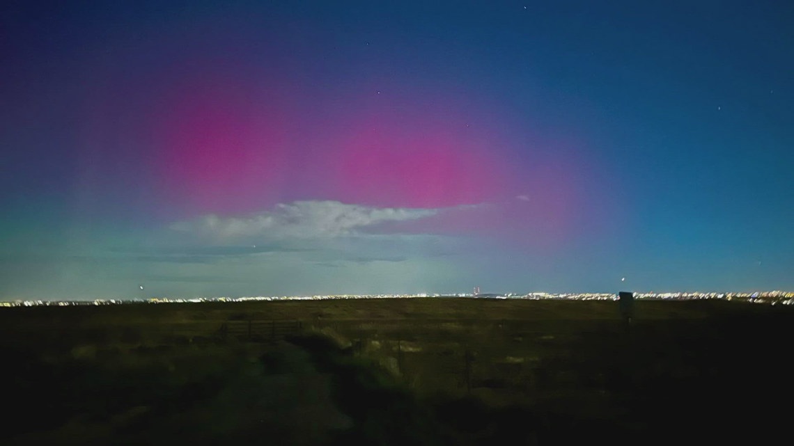 Northern lighting visual in portions of Colorado