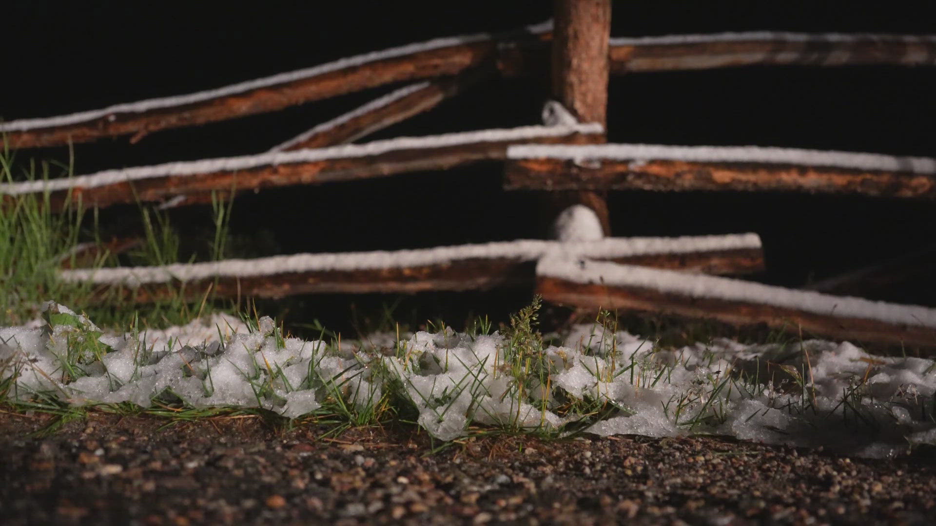 Snow was spotted falling and on the ground at Loveland Pass between Clear Creek and Summit counties.