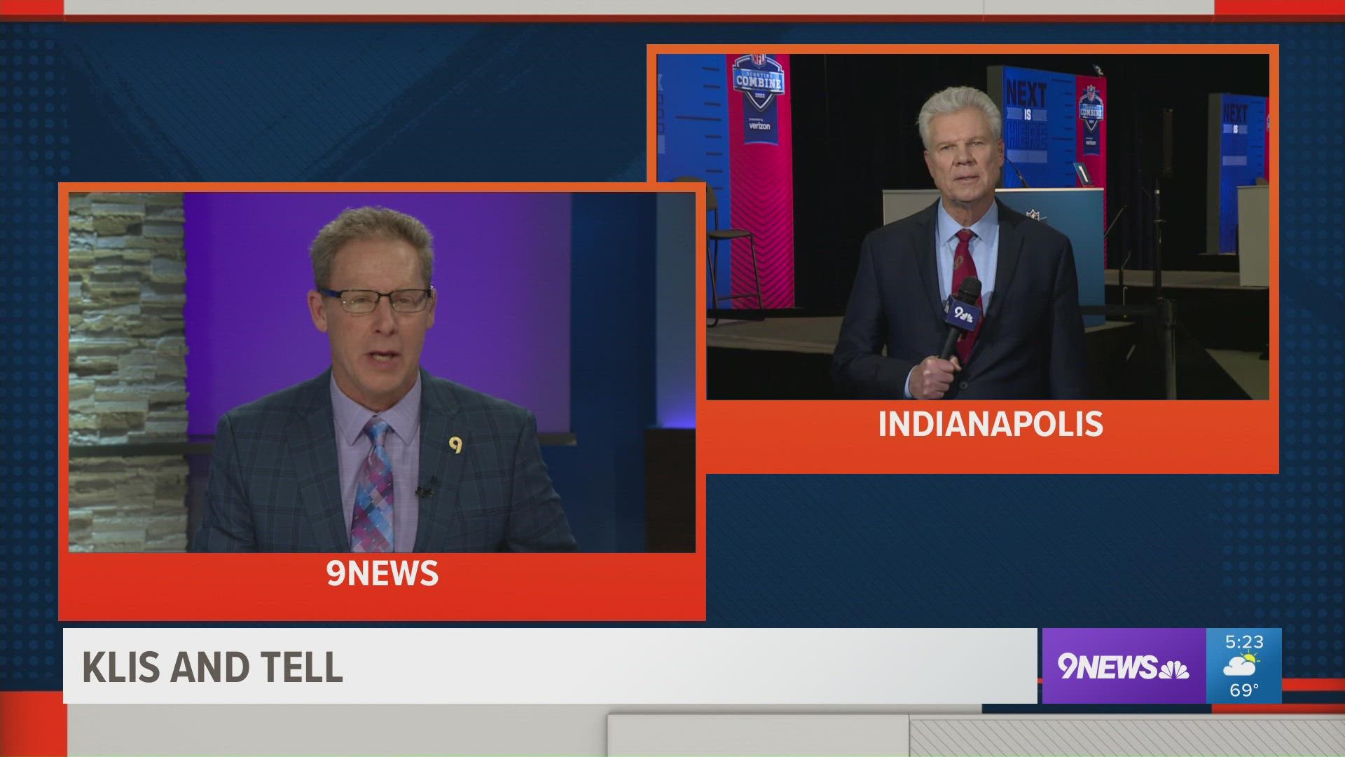 Mike Klis reports from the 2022 NFL Combine live on 9NEWS with Rod Mackey on Tuesday, March 1, 2022.