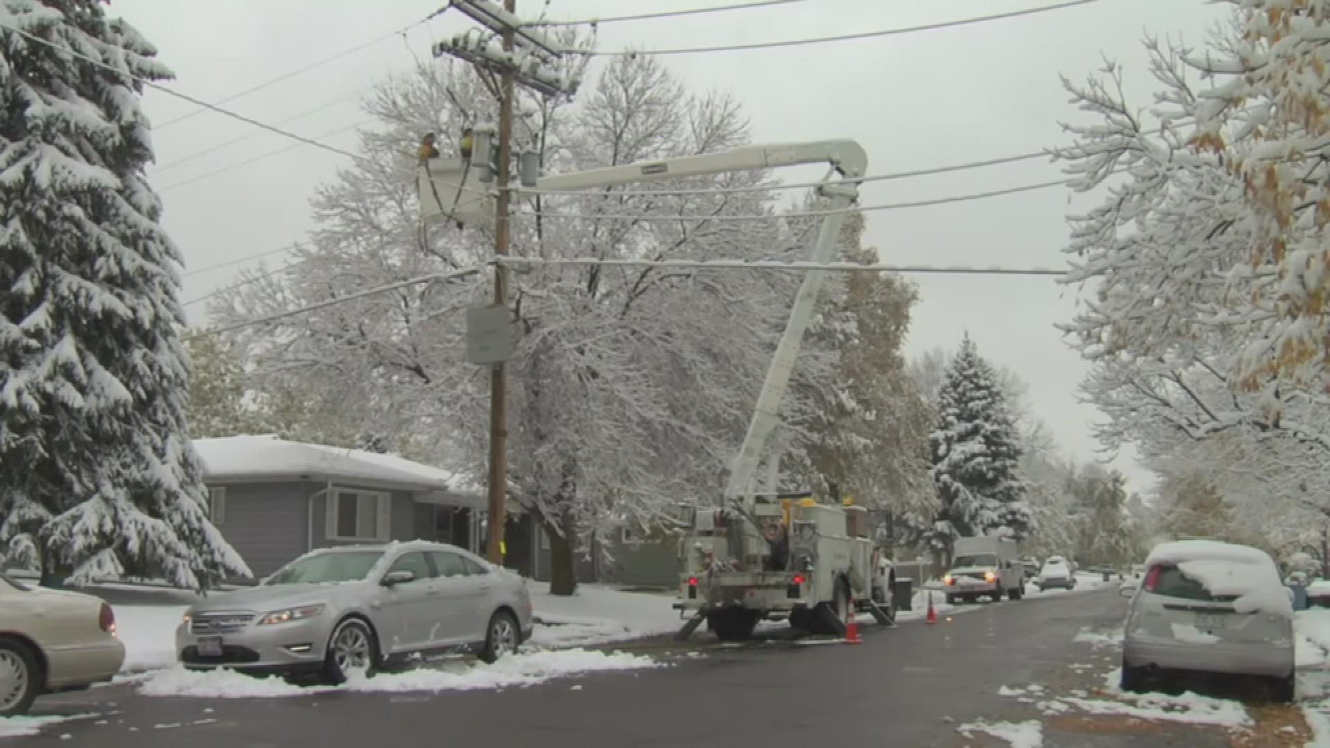 Power companies are worried about outages with the combination of heavy snow and damaged tree limbs. Meteorologist Cory Reppenhagen shows us how they're preparing.