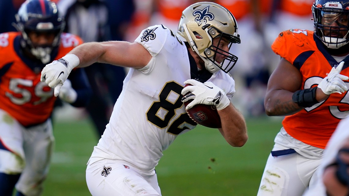 Broncos are trading for Saints TE Adam Trautman, per multiple sources.  Broncos send: Pick 195 Saints send: Trautman Pick 257 - Follow…