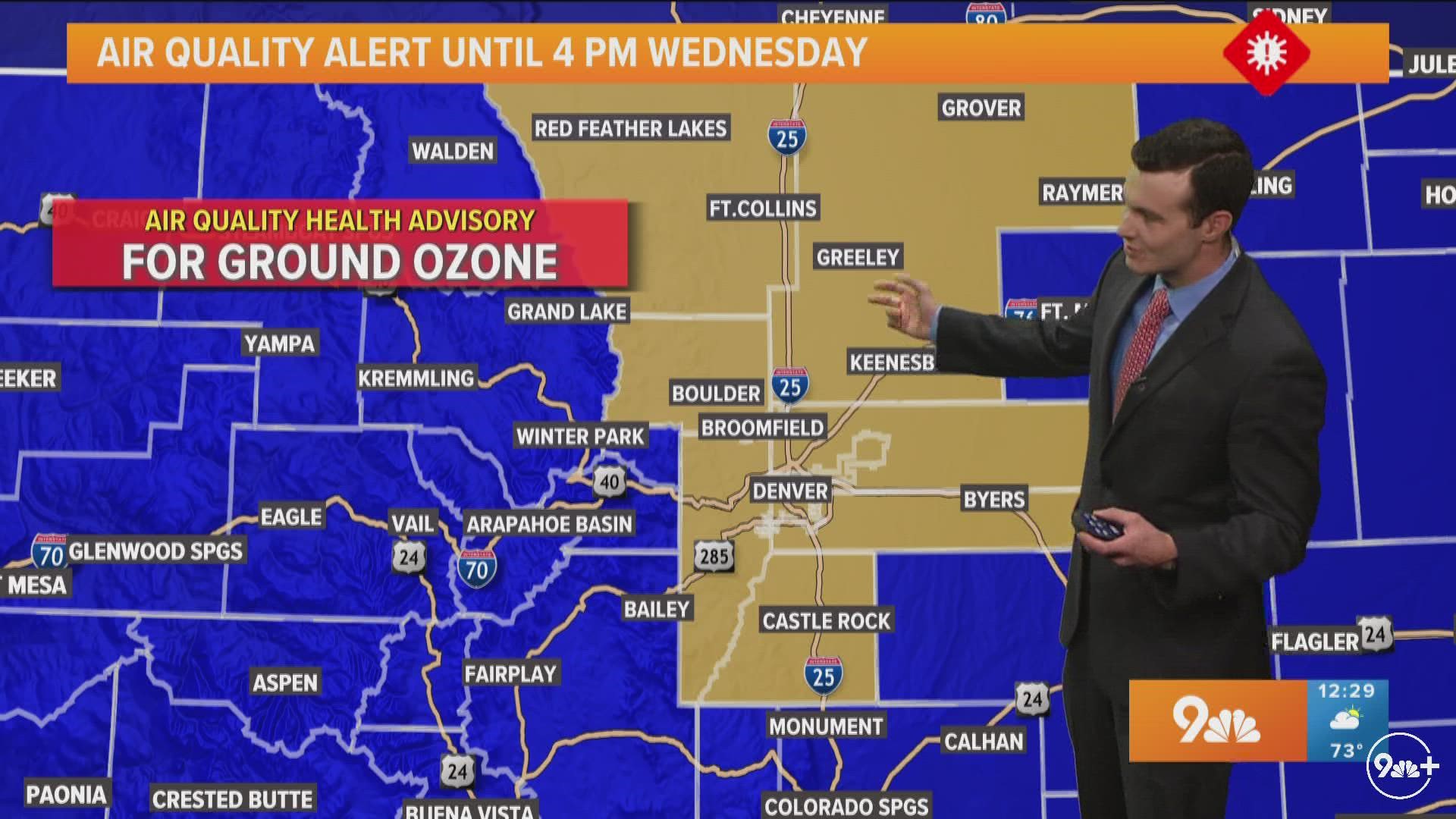 Wednesday afternoon will be cloudy with a few scattered storms and not as cool. Meteorologist Greg Perez has the latest look at your Colorado forecast.