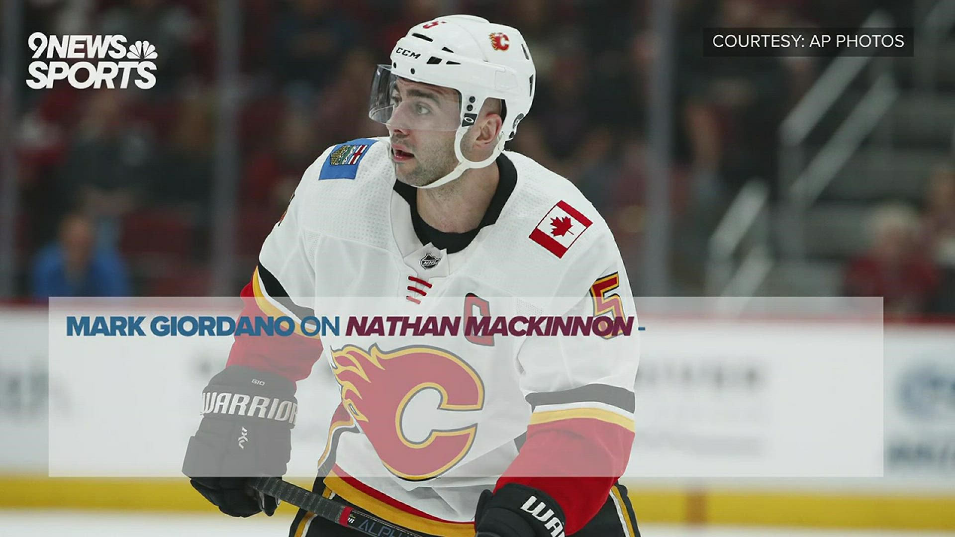 Calgary Flames' Giordano gave MacKinnon one of the biggest compliments and the Avs forward responded with compliments of his own.