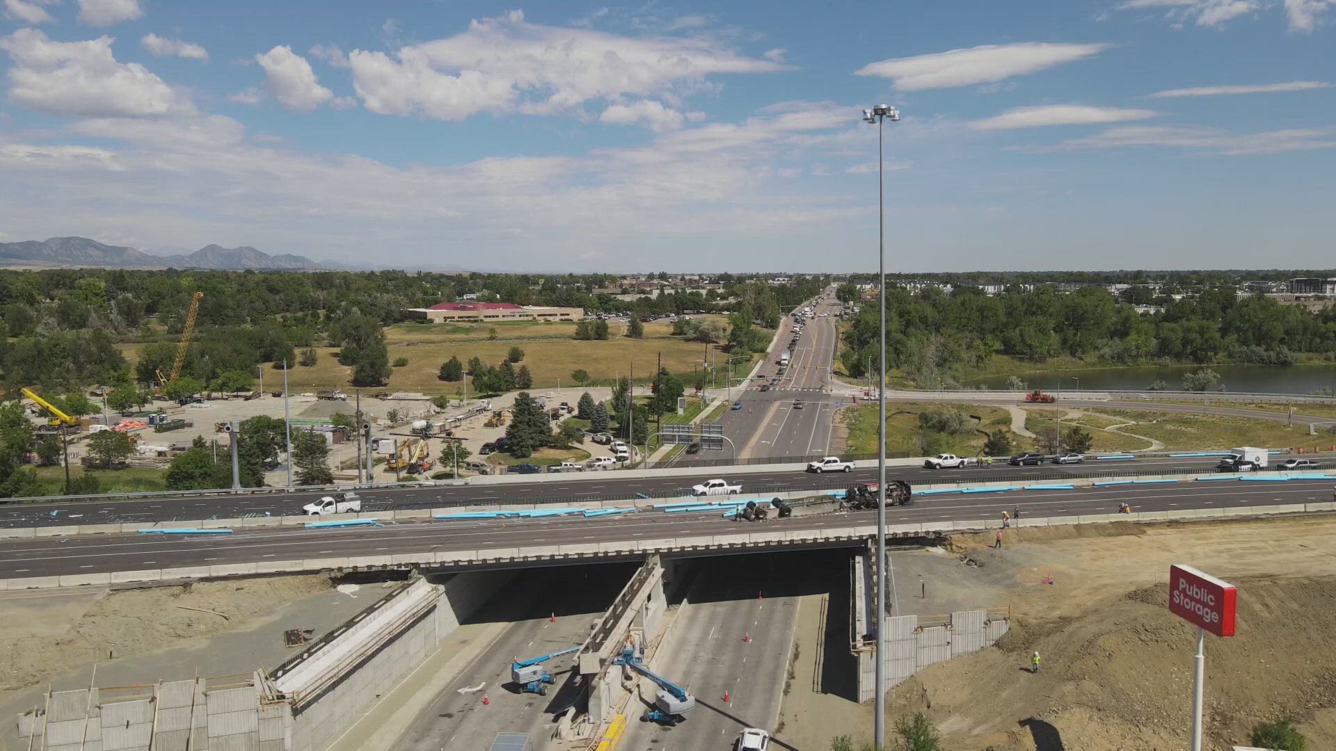 Three people are dead and two injured after a semi-truck crashed on eastbound Interstate 70. It spilled plastic pipes onto the road going westbound.