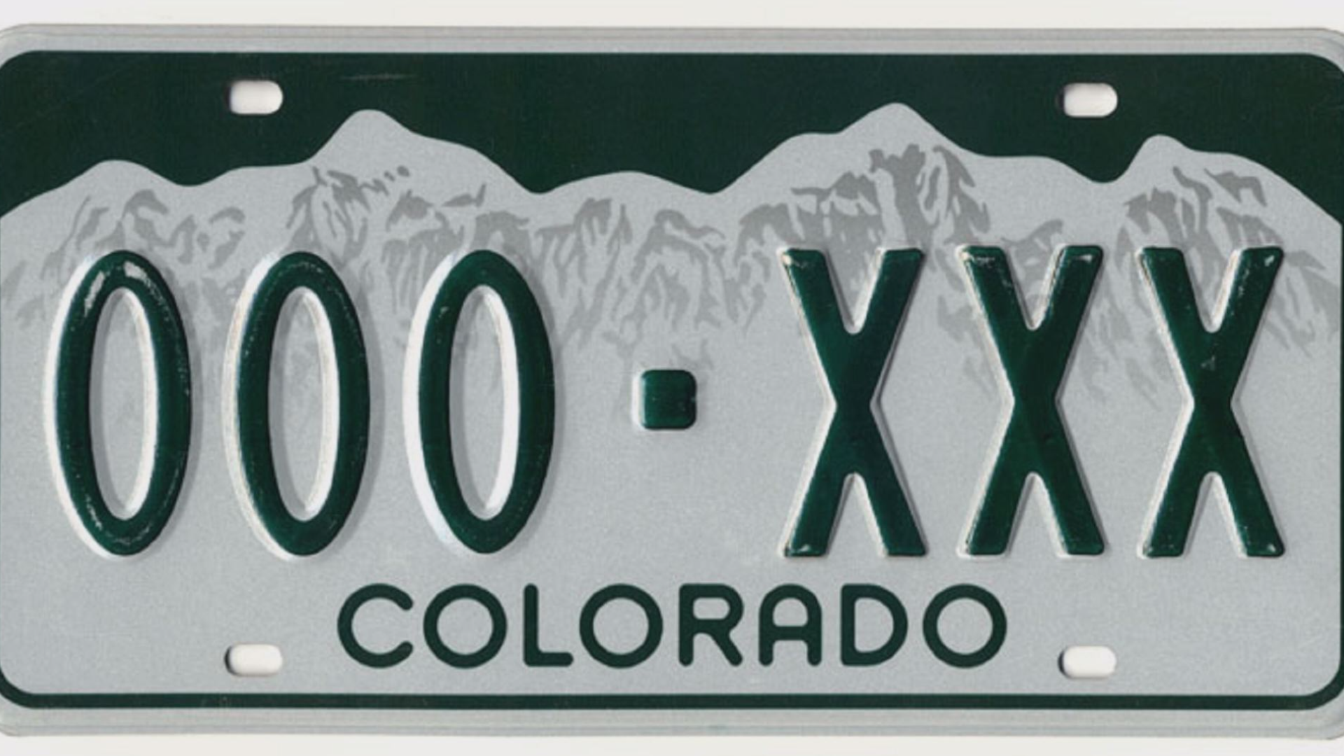 Random facts about Colorado license plates