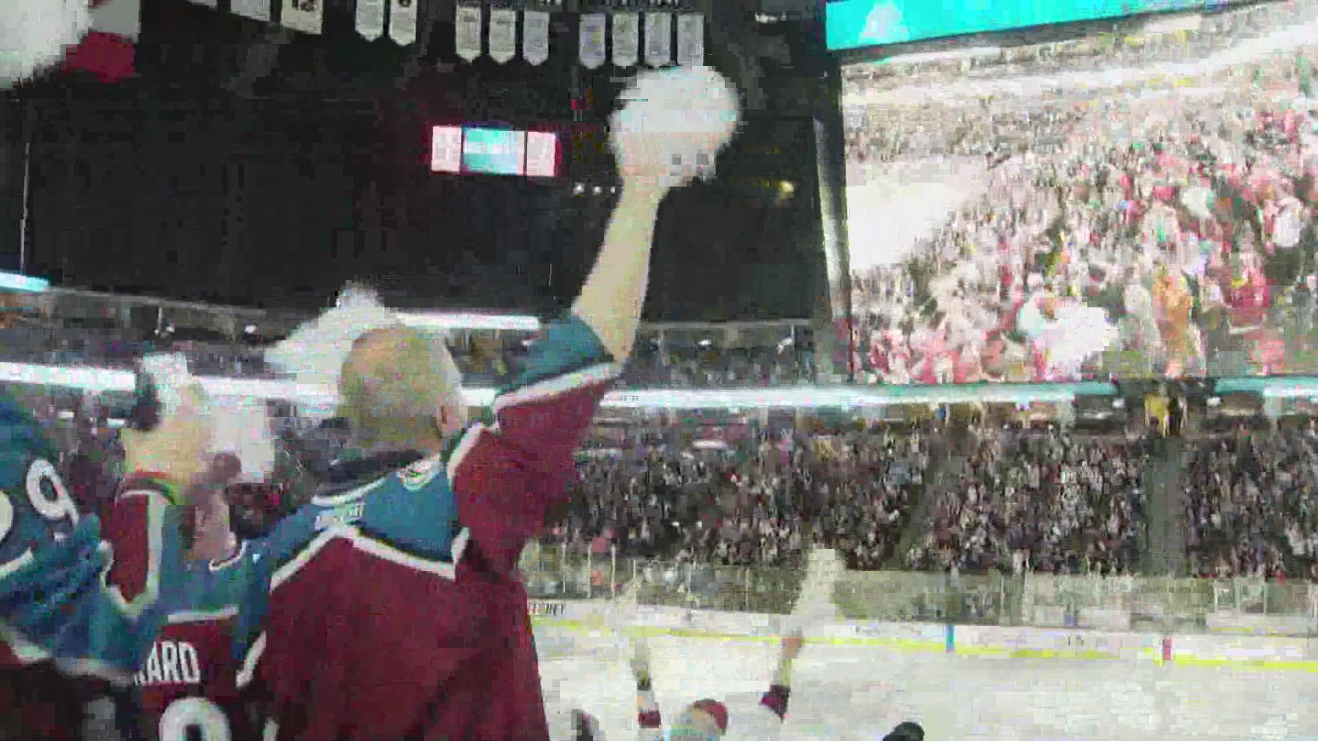 Monday's Game 4 was more than 1,000 miles away in Edmonton, but Avalanche fans from around Colorado still packed Ball Arena for a watch party.