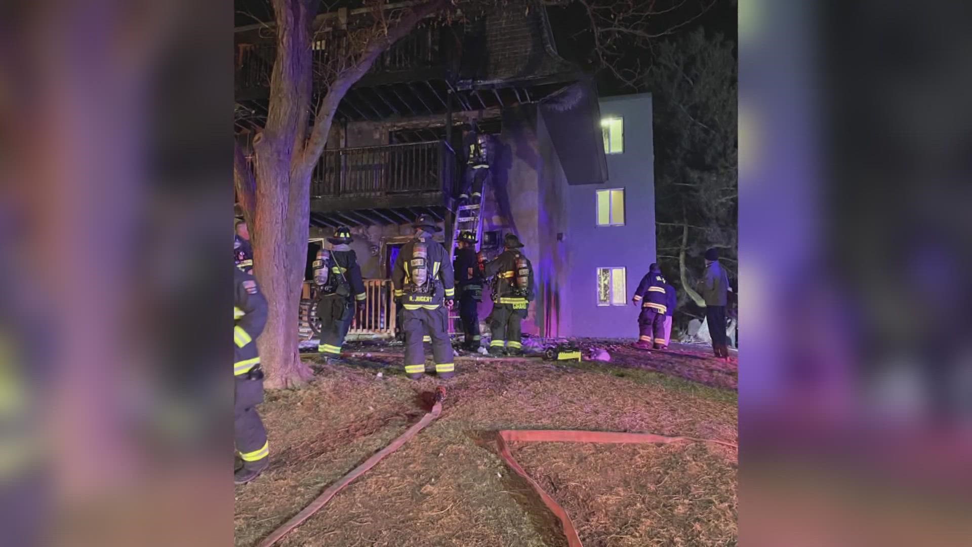One person has died and several others were taken to the hospital after an overnight fire at the Village West Apartments in Arvada.