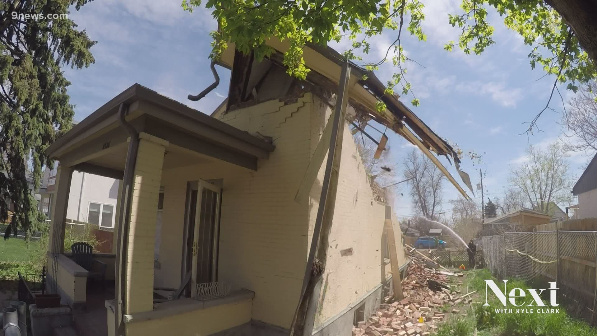 Gentrification is happening all around Colorado, but at one house on Osage Street - a home for a family and for heroes - this demolition was particularly emotional.