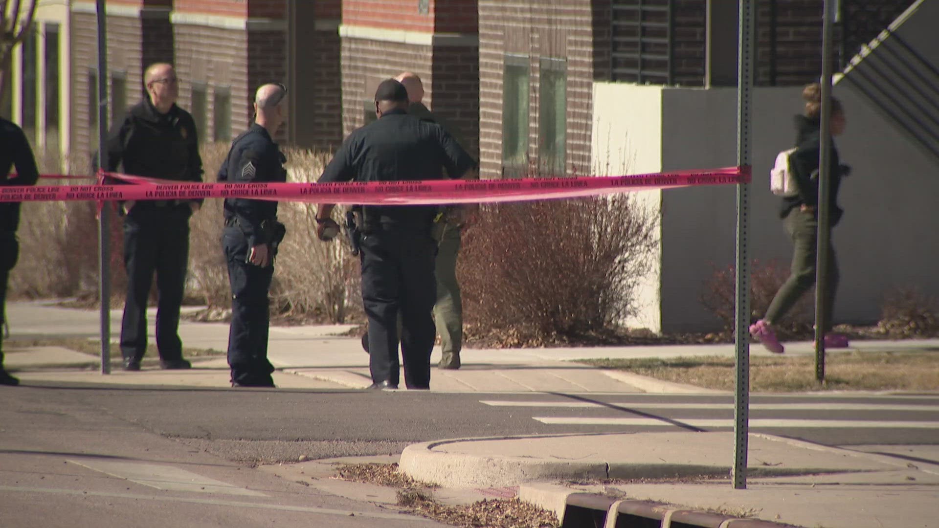 Police said the shooting happened around 11:50 a.m. at 28th Avenue and Columbine Street.