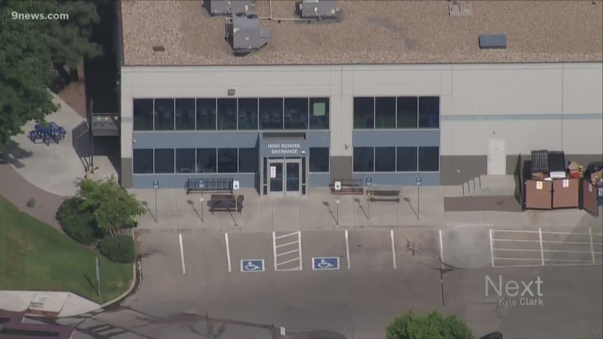 The STEM School Highlands Ranch private security guard is accused of accidentally shooting a student.