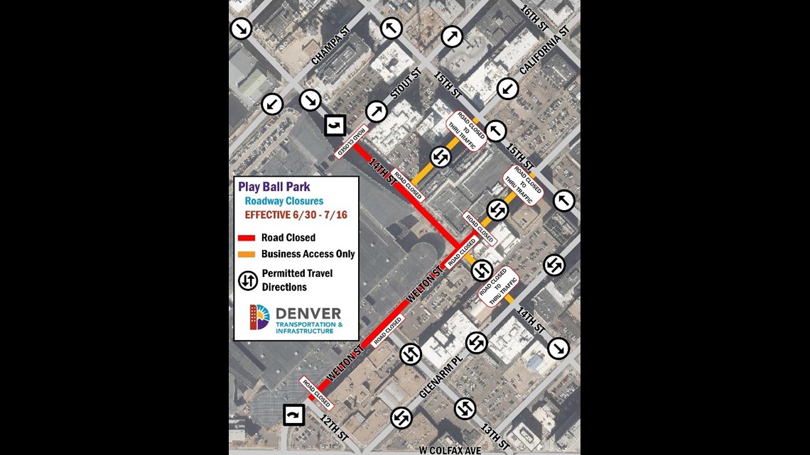 The area around Coors Field can expect more road closures and security this  weekend 