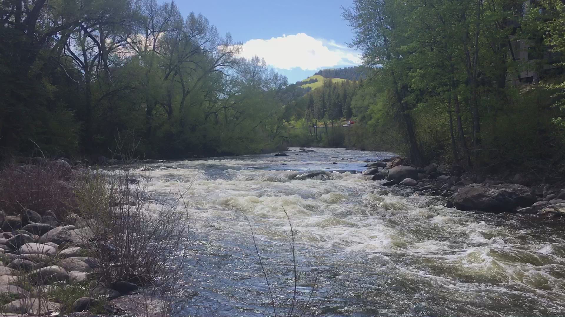 Eagle River flowing through Beaver Creek in May of 2019