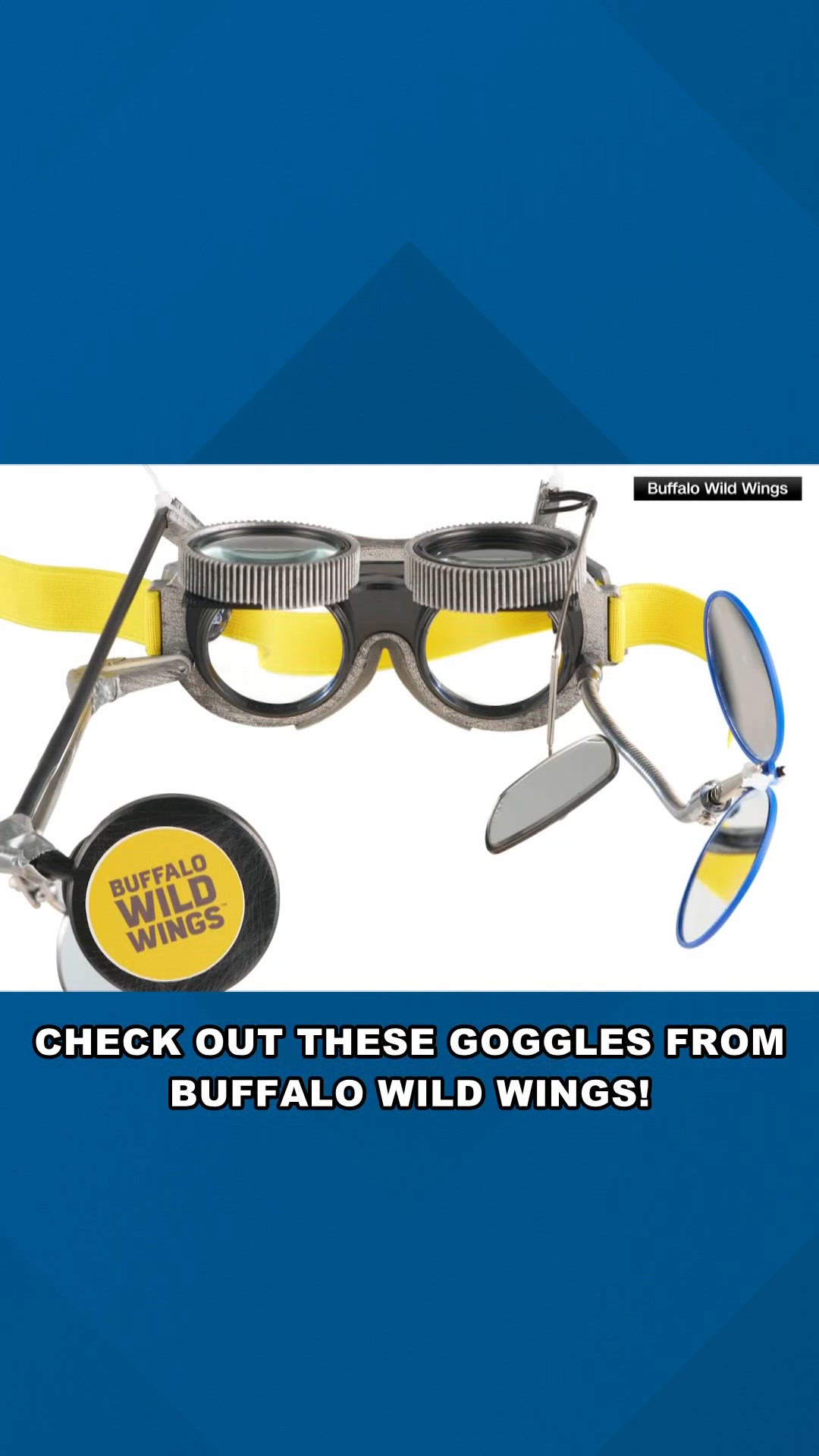 The new limited-edition "B-Dubs Vision Goggles" from Buffalo Wild Wings are designed to let you watch as much March Madness as possible - all at once!